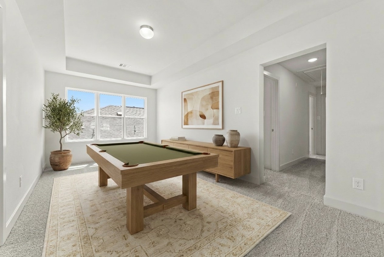 Virtually staged representative image; features, selections and colors may vary