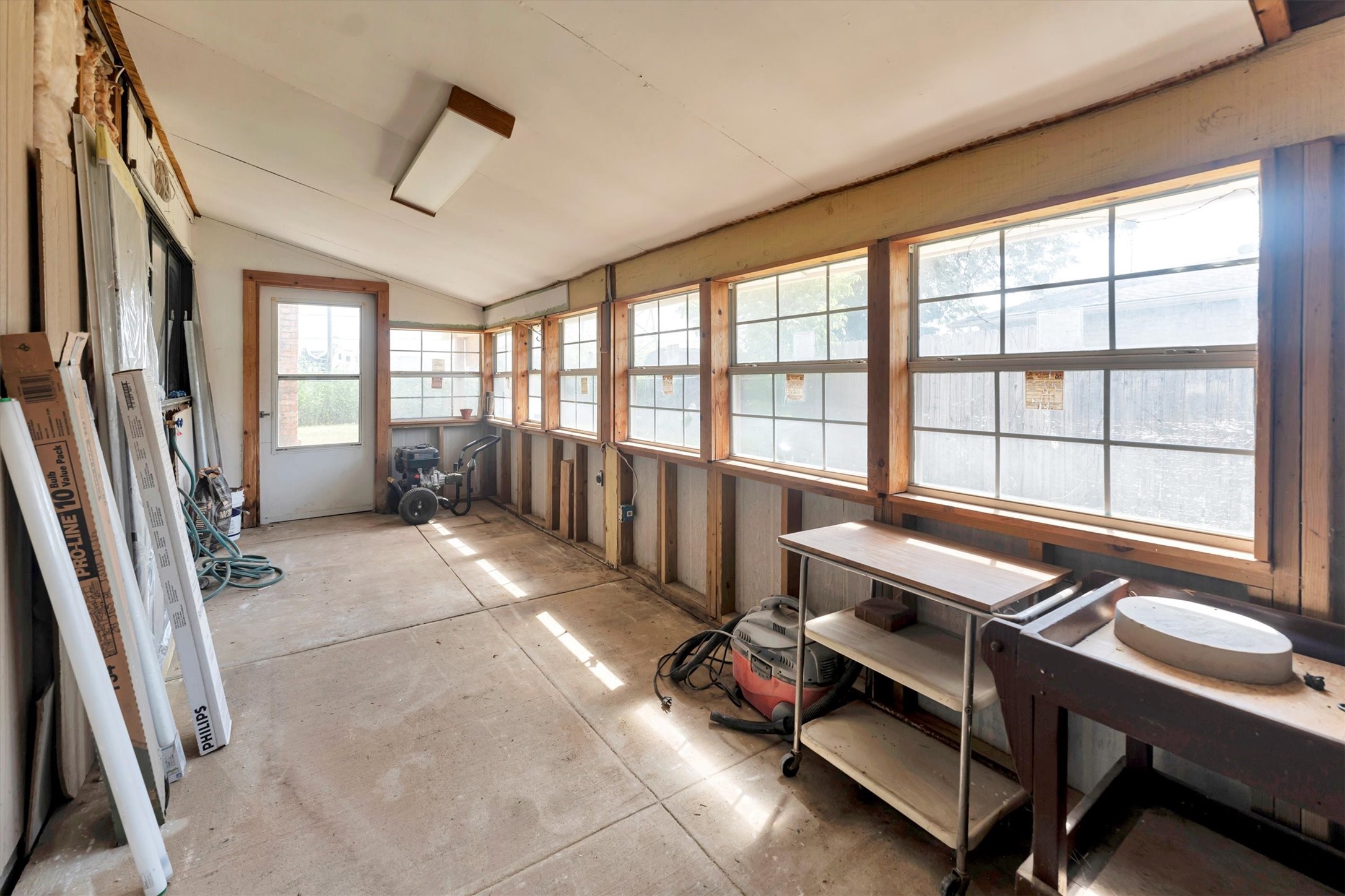 Sunroom accessible from Kitchen and Living