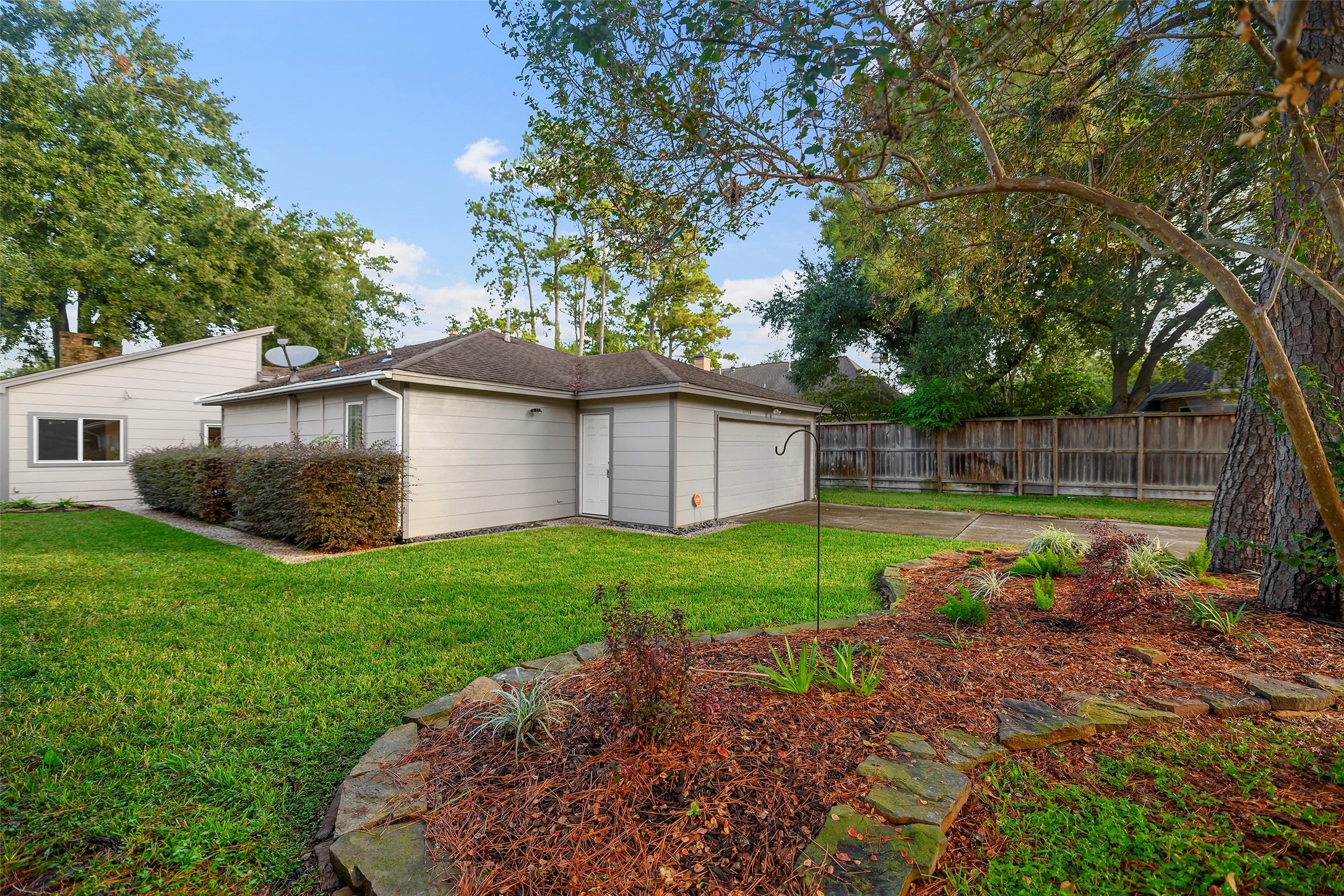Backyard Garage Entry
