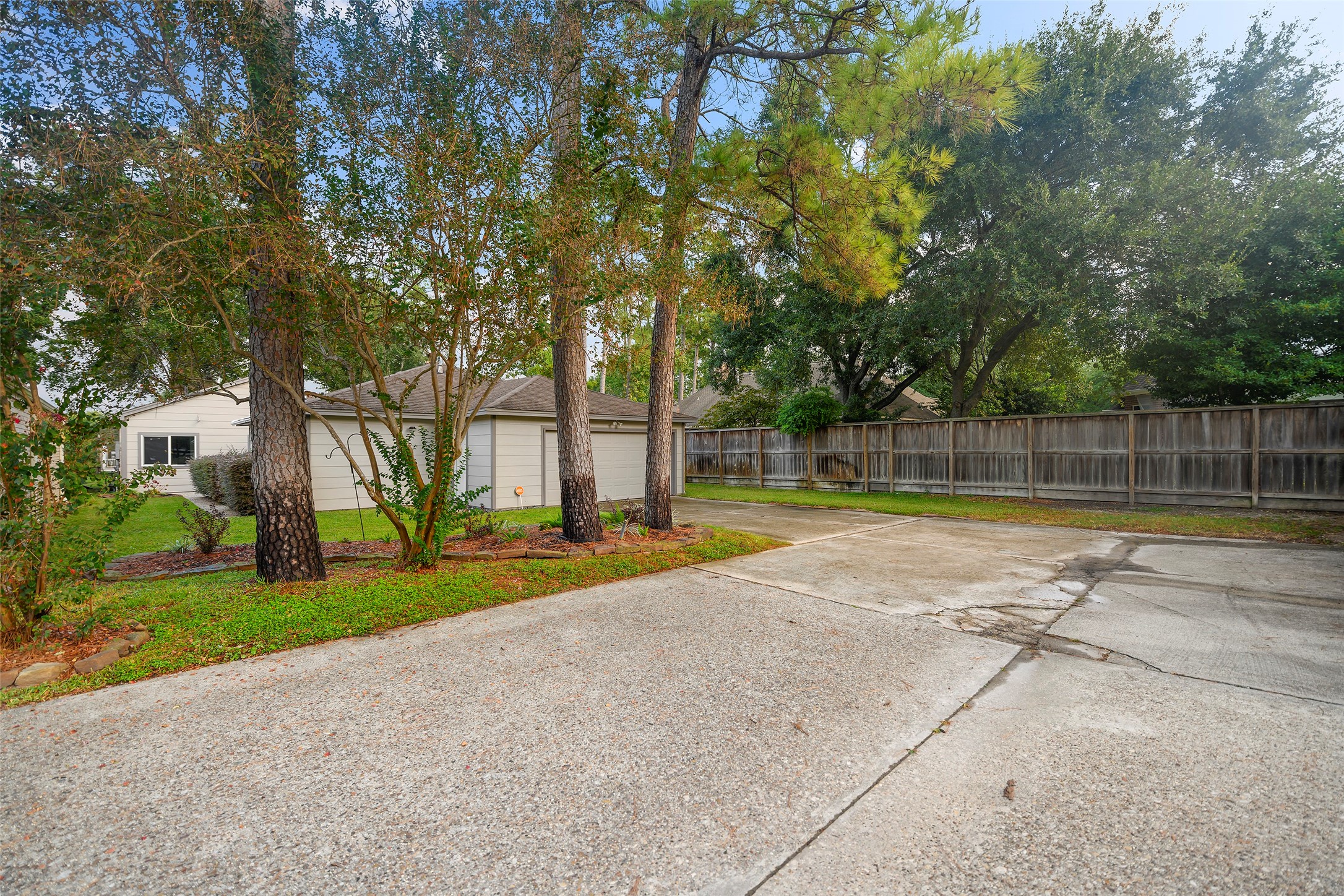 Driveway to Garage