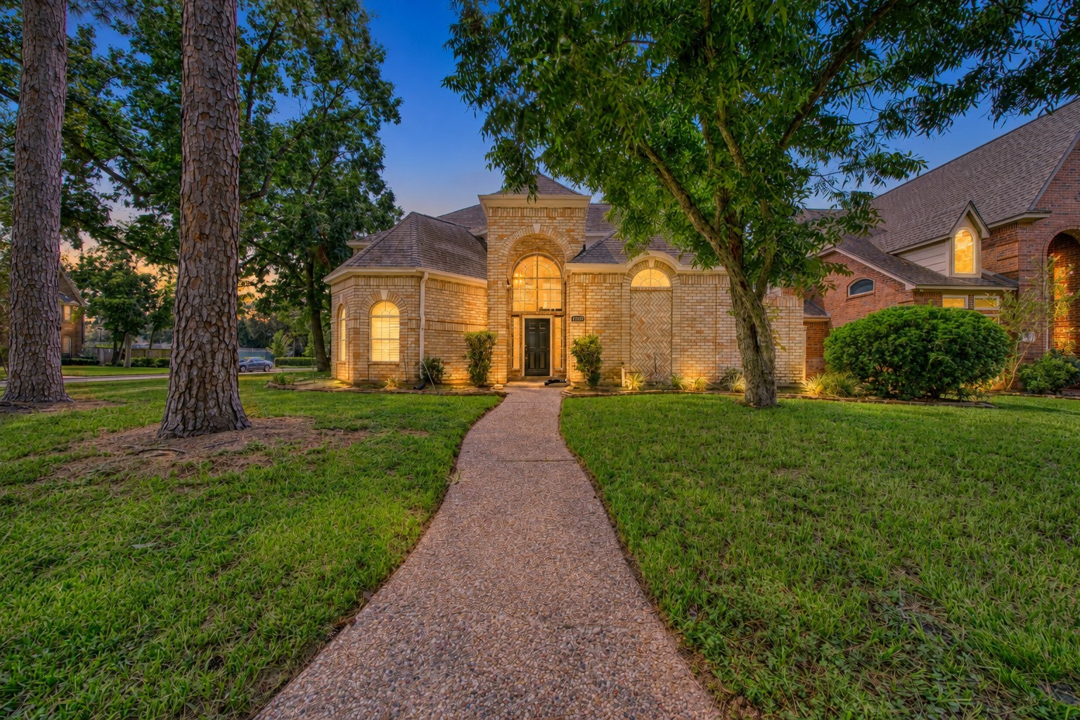 AI Generated Twilight Curb Appeal