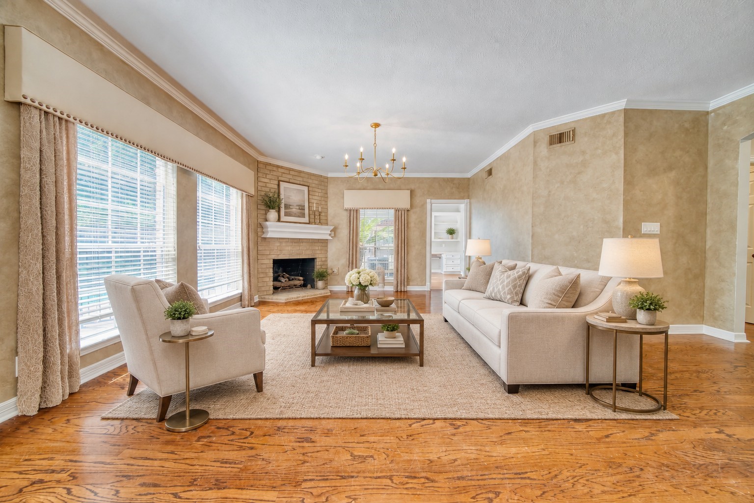 Living Room Virtually Staged