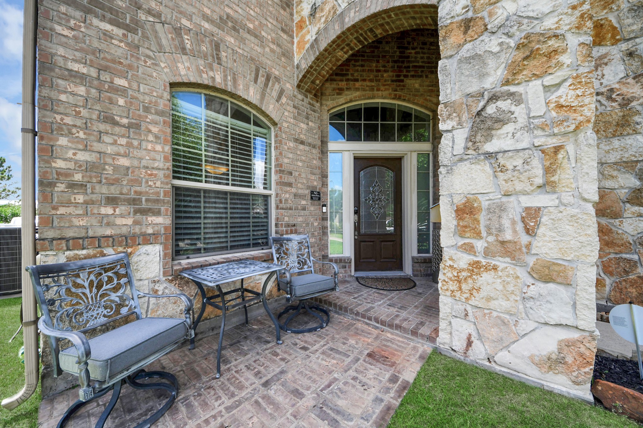 welcoming front sitting area