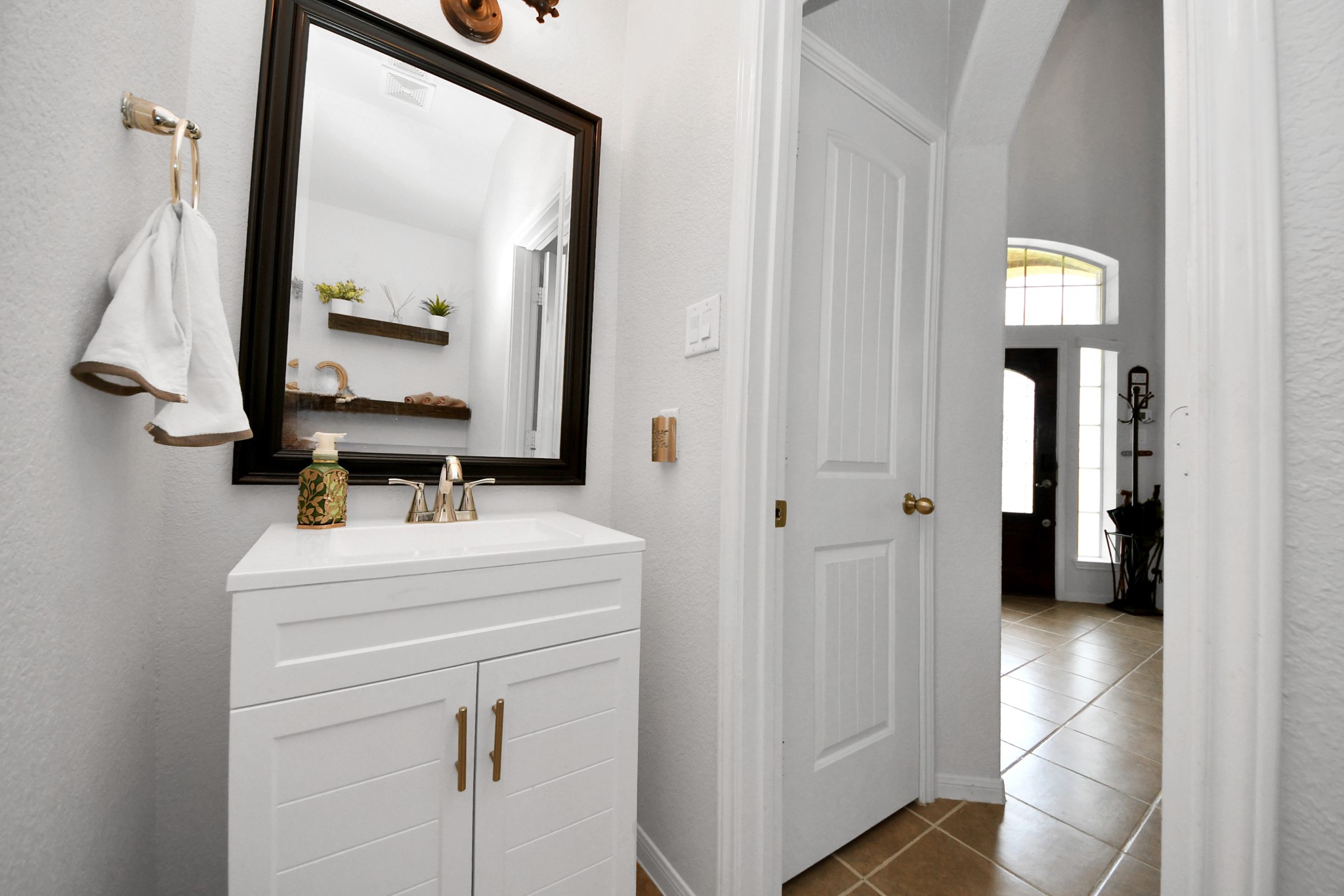 remodeled Half Bath first floor