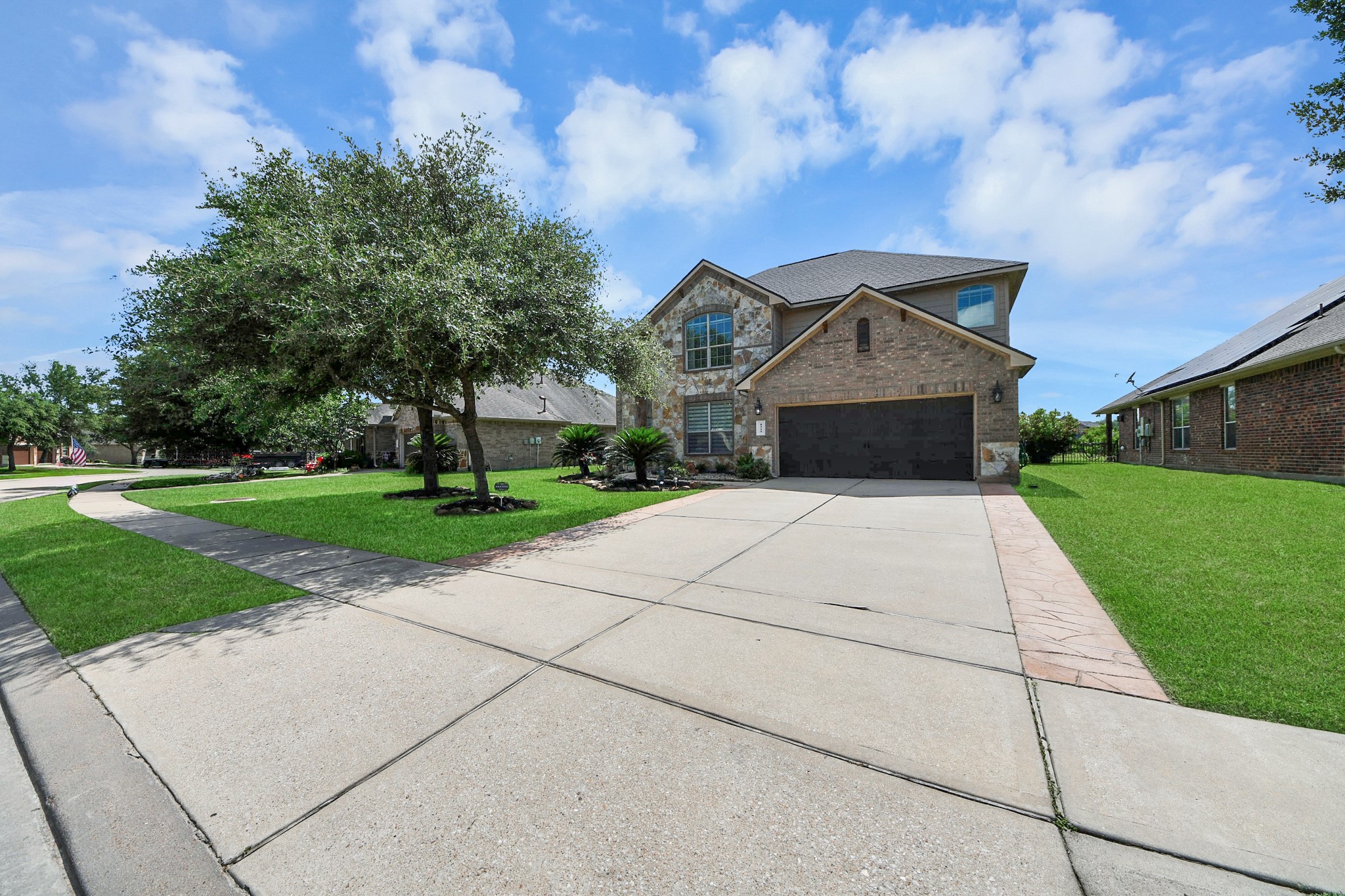 Large driveway