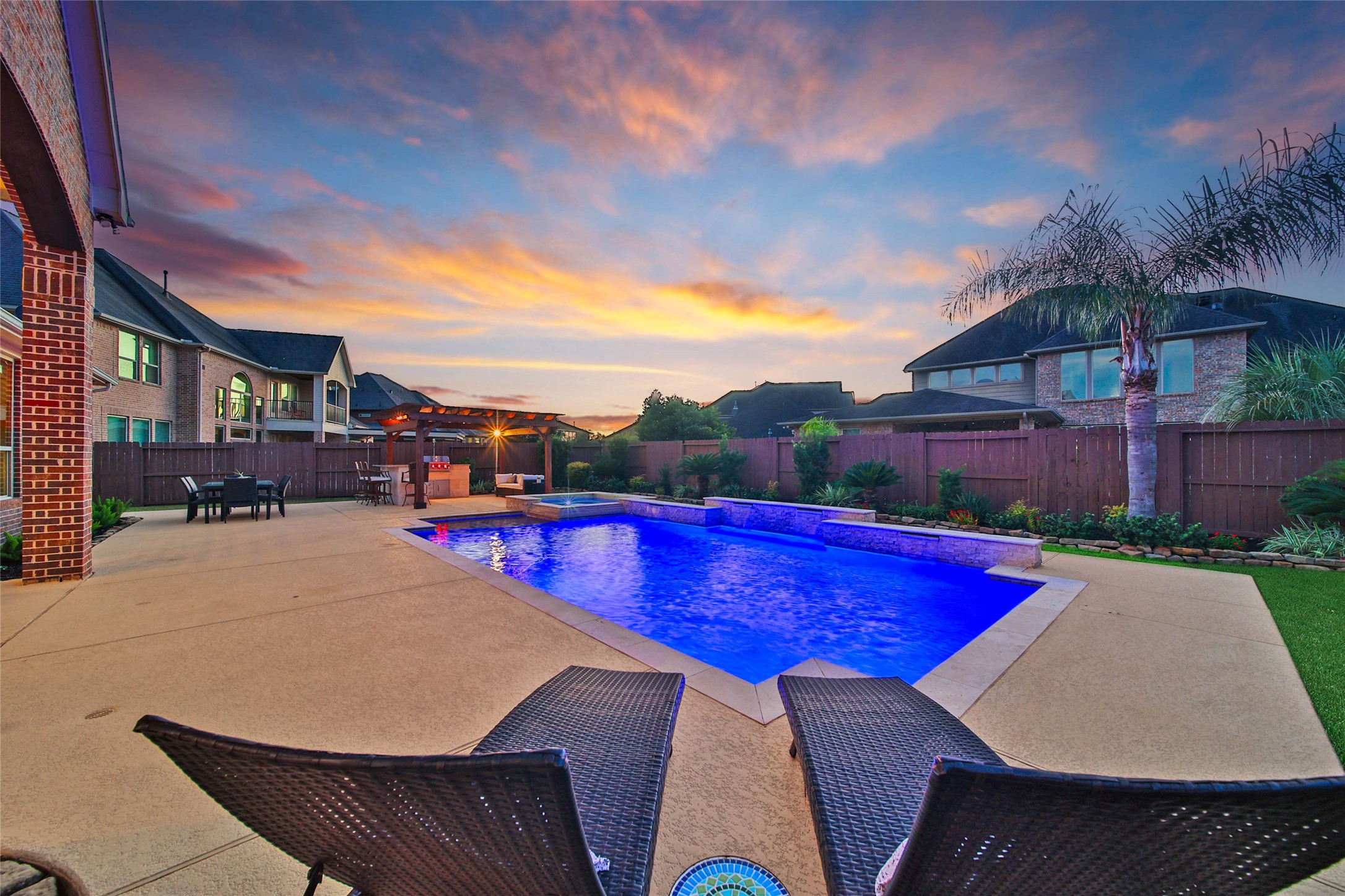 Evening Ambiance- enjoy endless sunsets in your own backyard!