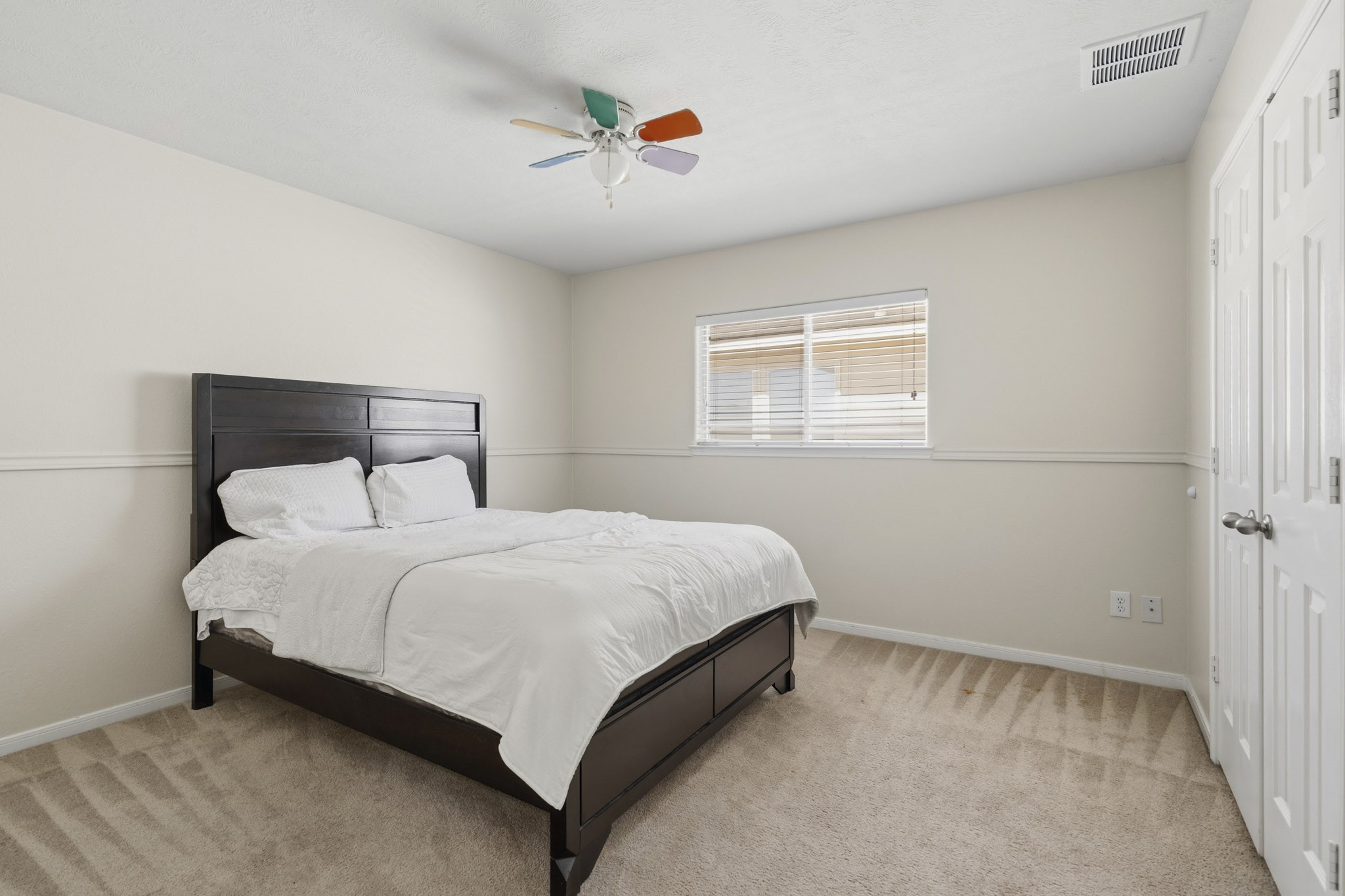 Bedroom 3 is generously sized and ready to serve as a guest room, home office or personalized retreat.