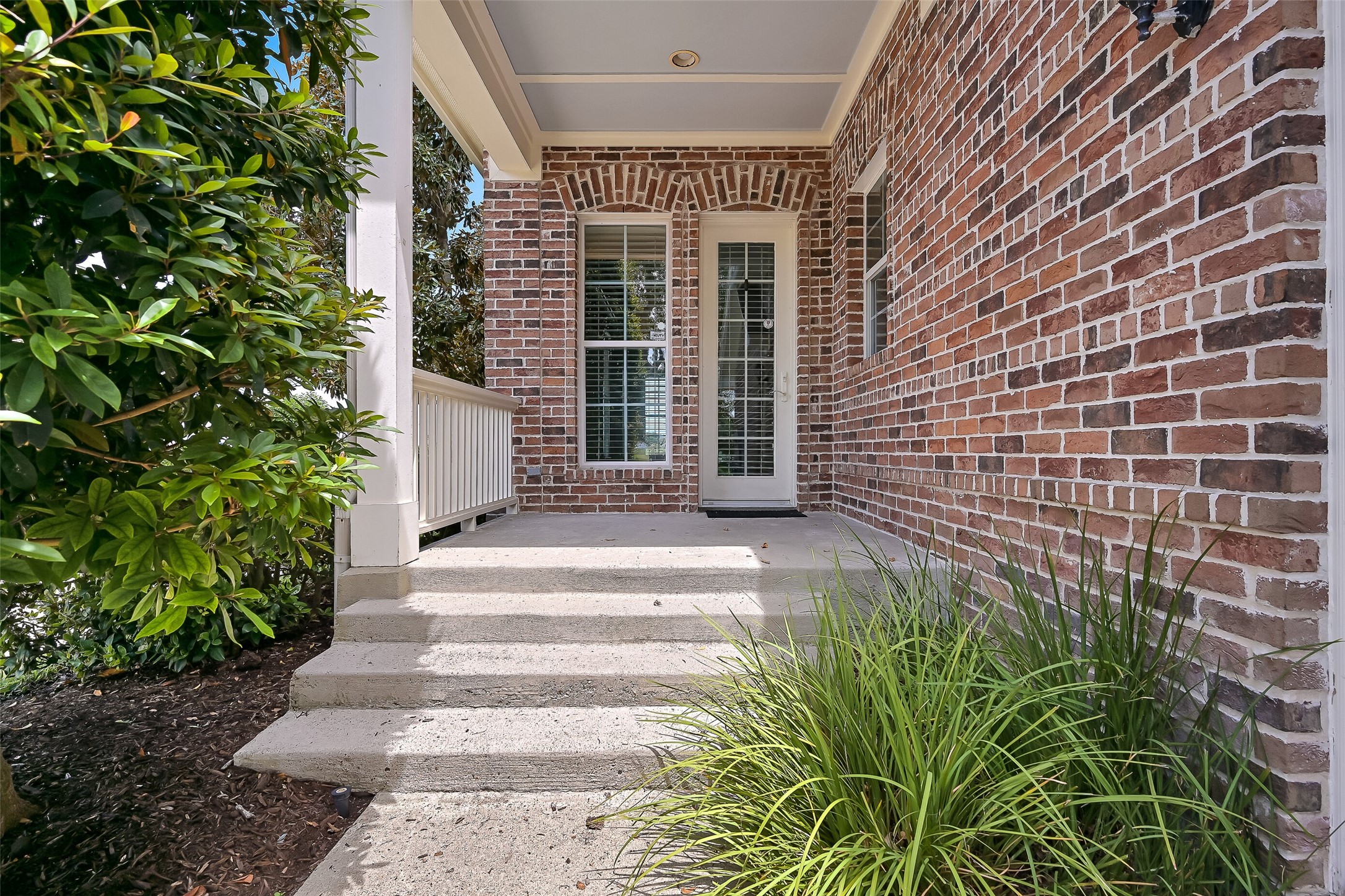 2nd entrance on the garage side of the townhome.