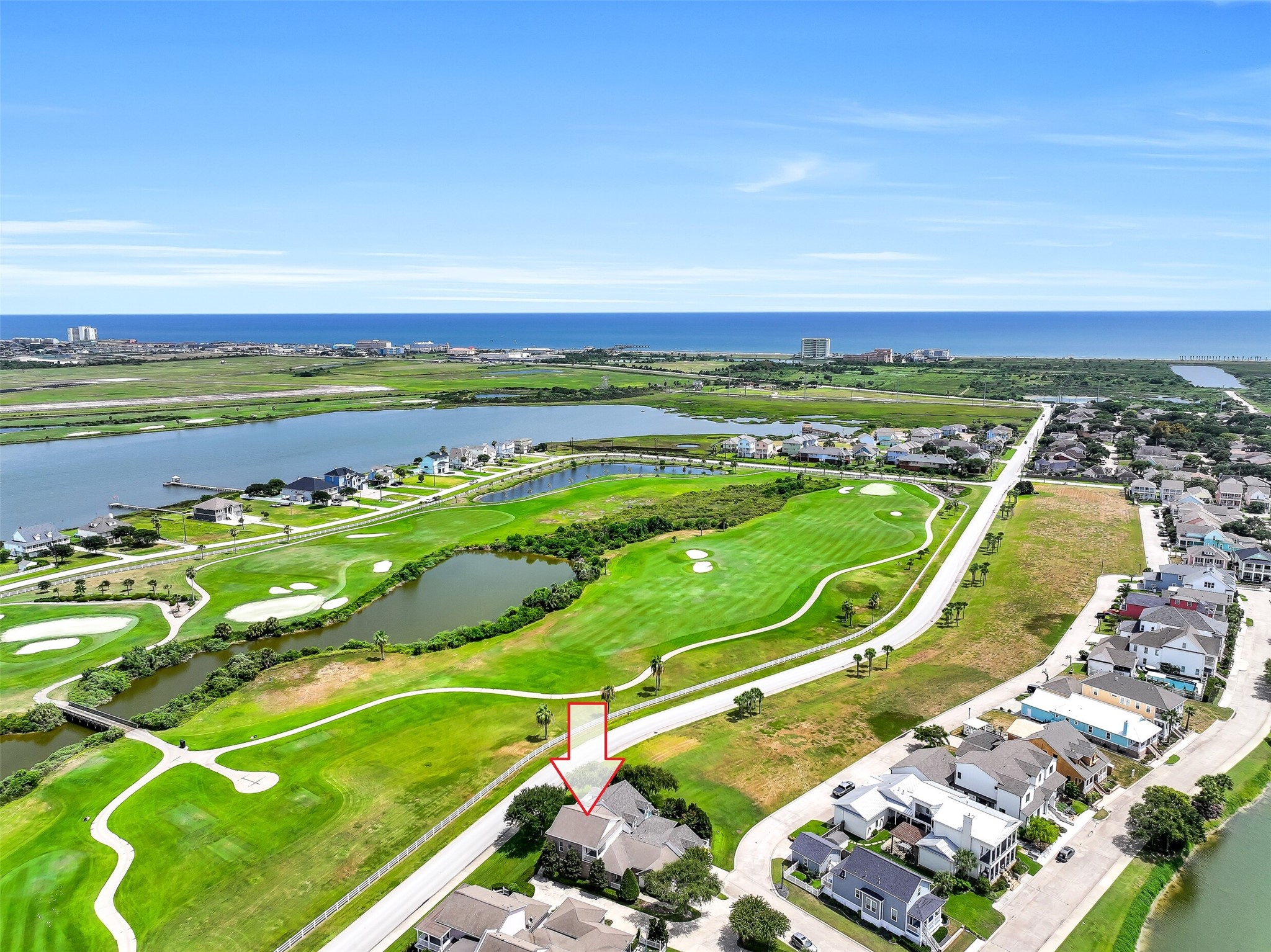 With views of the manicured greens directly across.