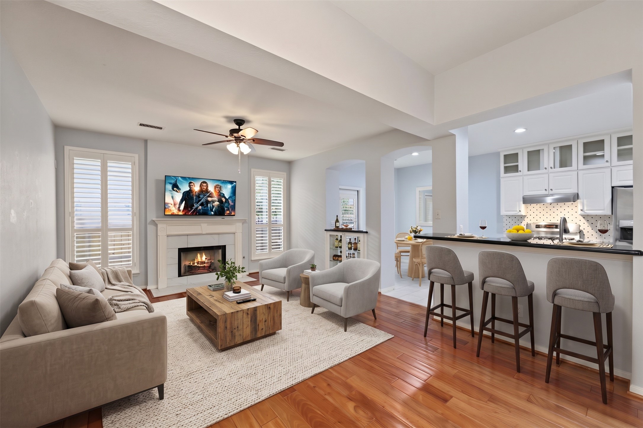 Virtually Staged - Just to help inspire imagination. This place has it all even a little area for bar stools!