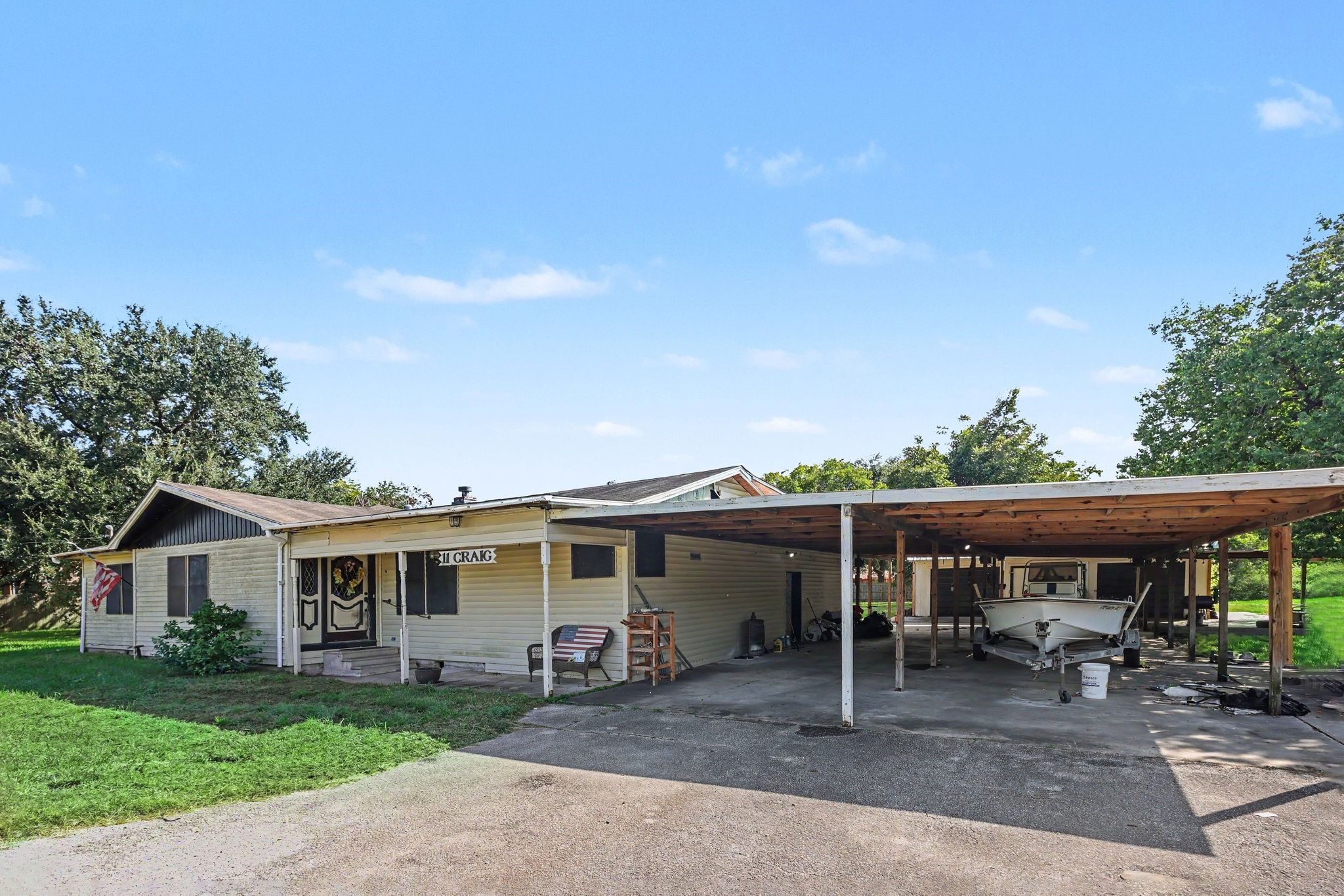 Front exterior with covered porch