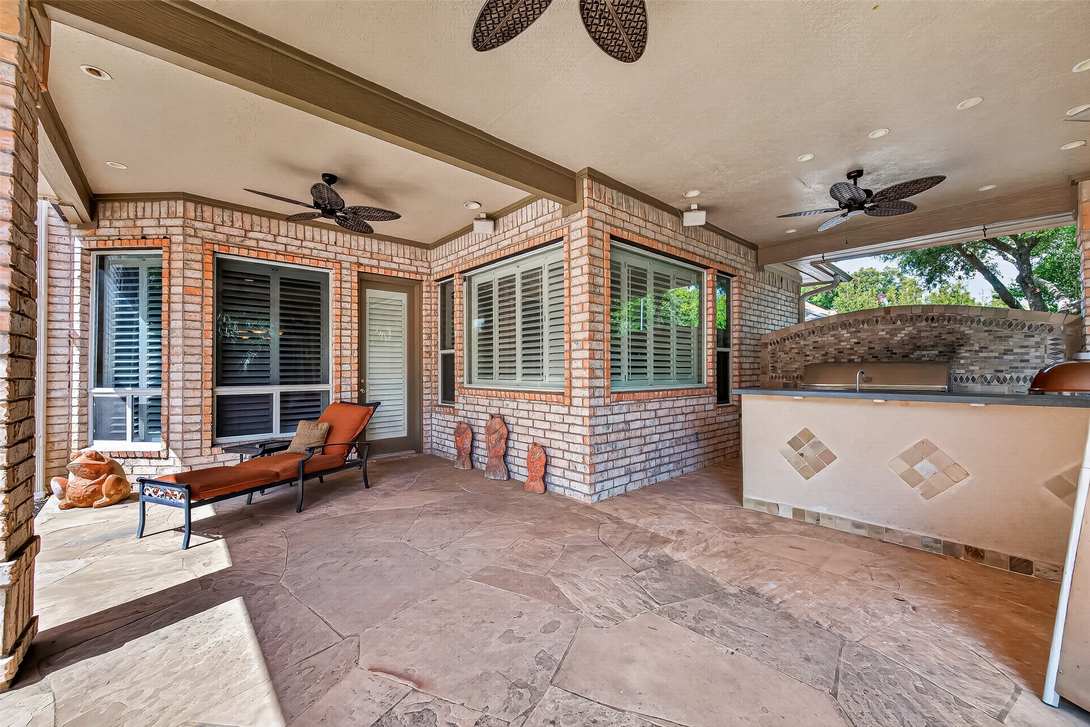 Spacious covered patio for you to lounge by the pool