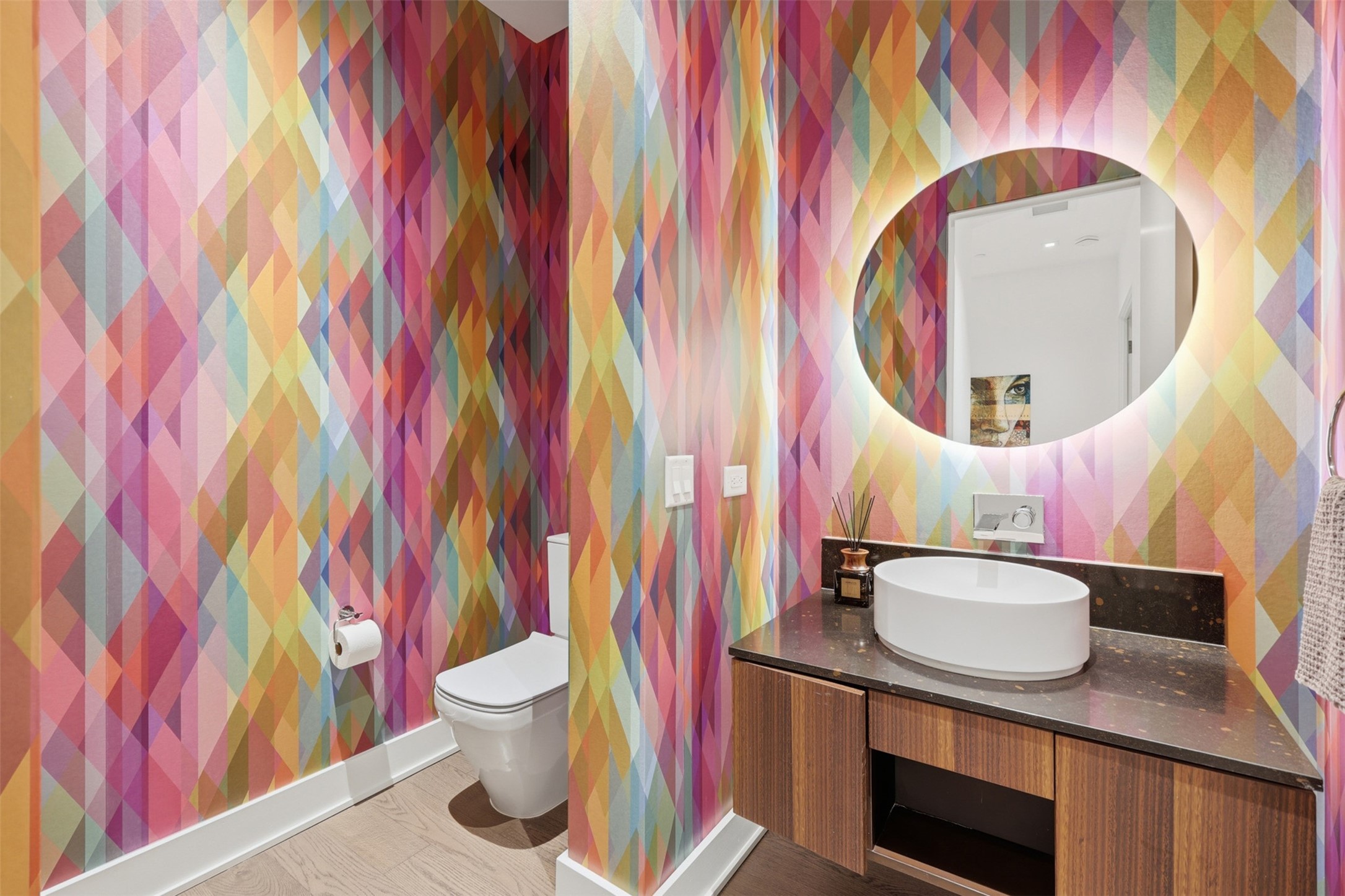 Powder bathroom.