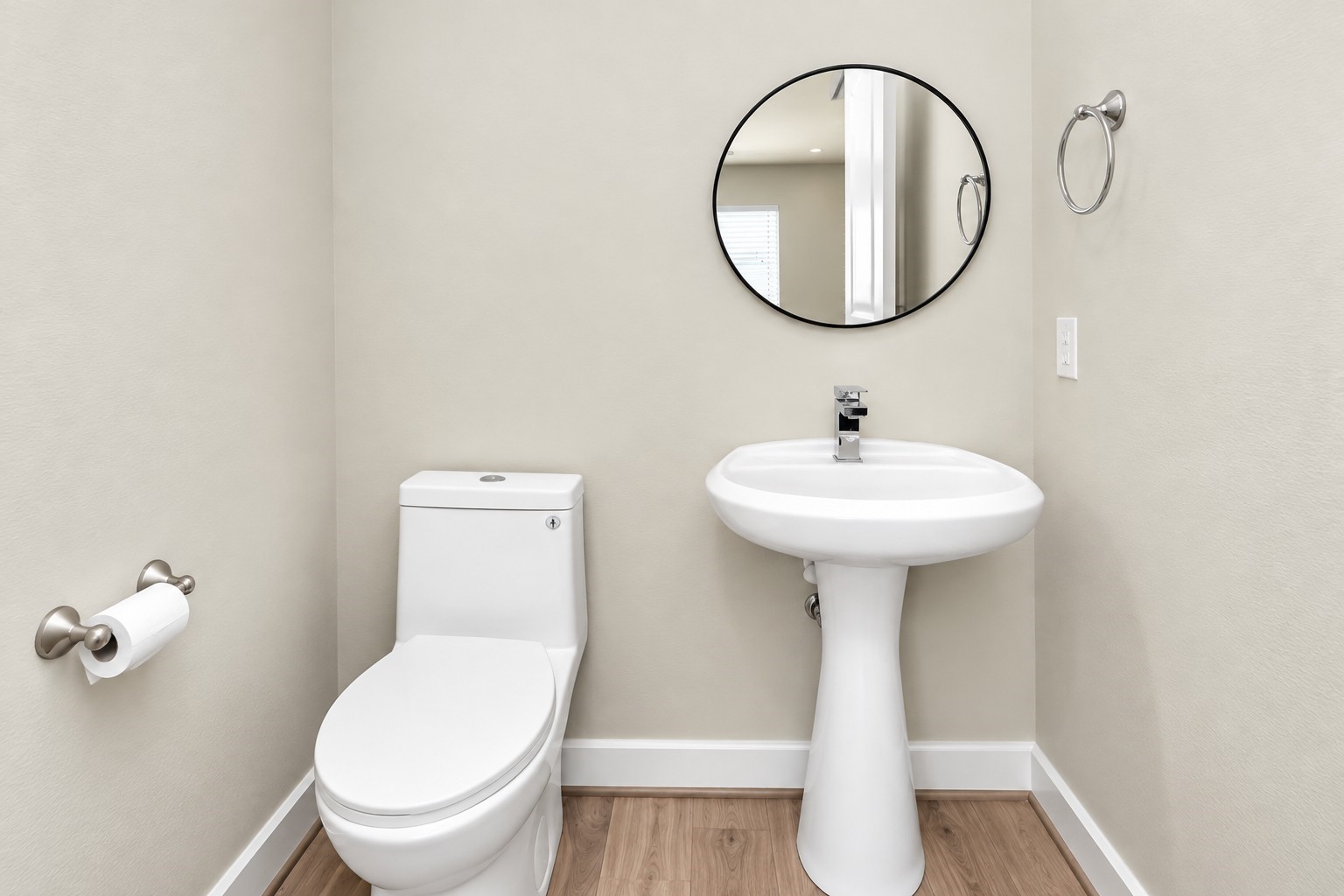 Half bath located on the 1st floor.