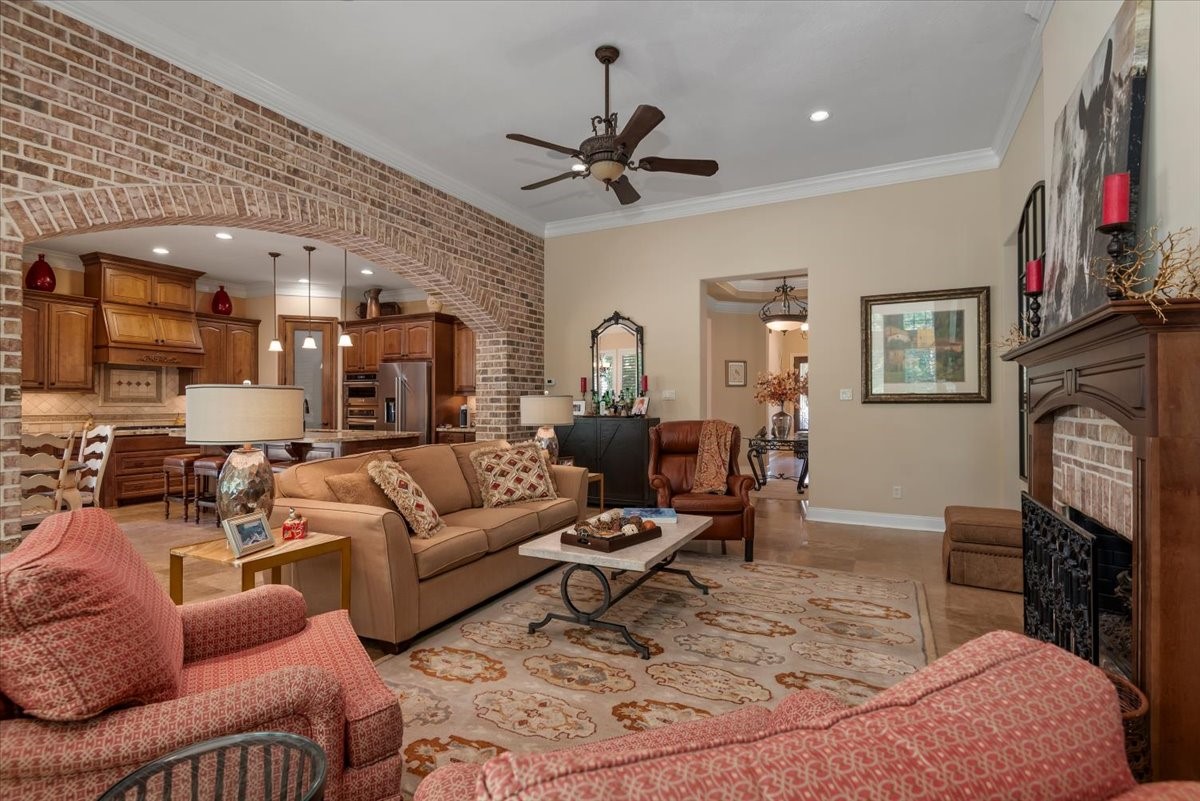 Here is a view of the living room from the back windows.