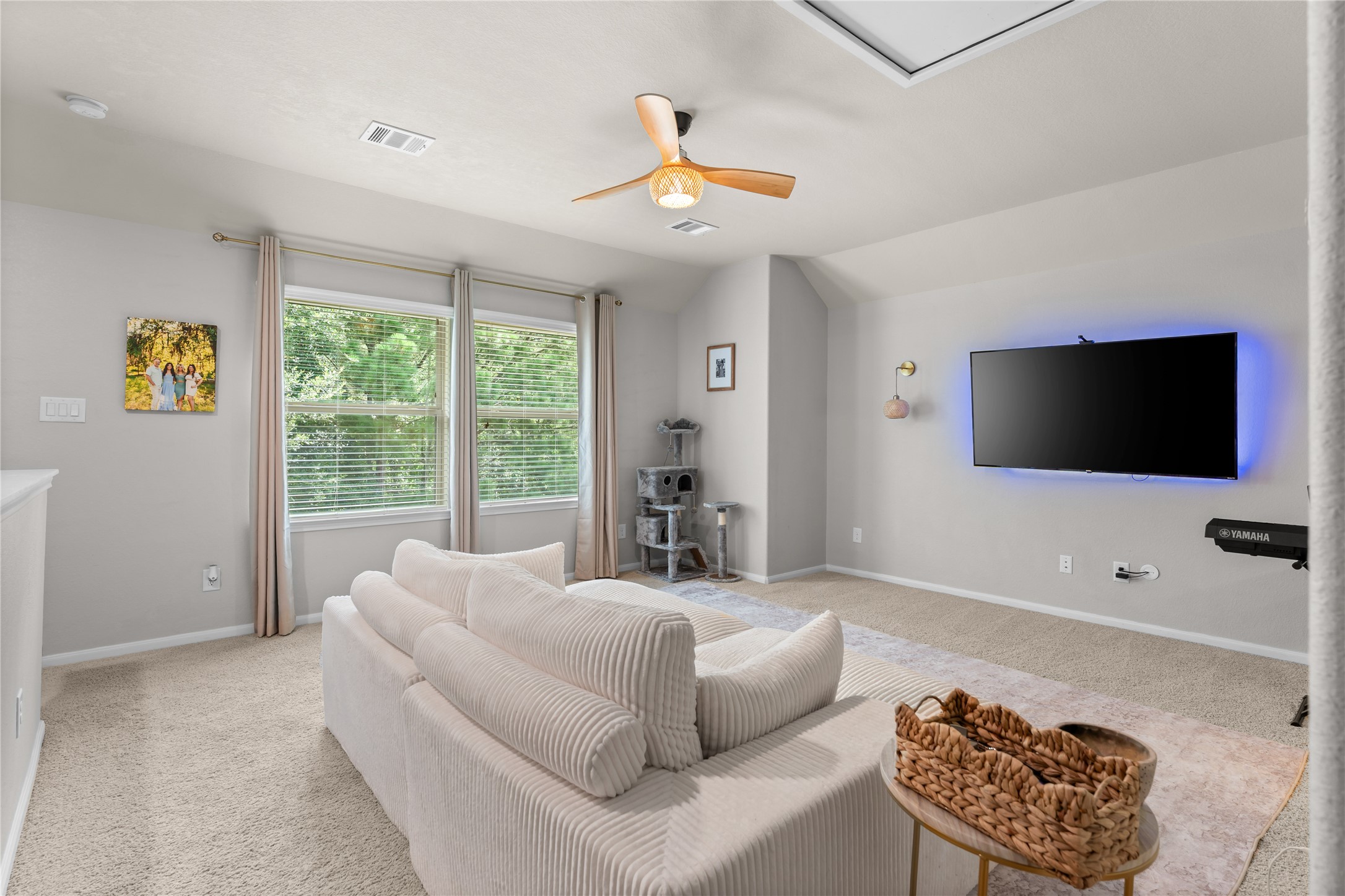 Flexible upstairs living area.