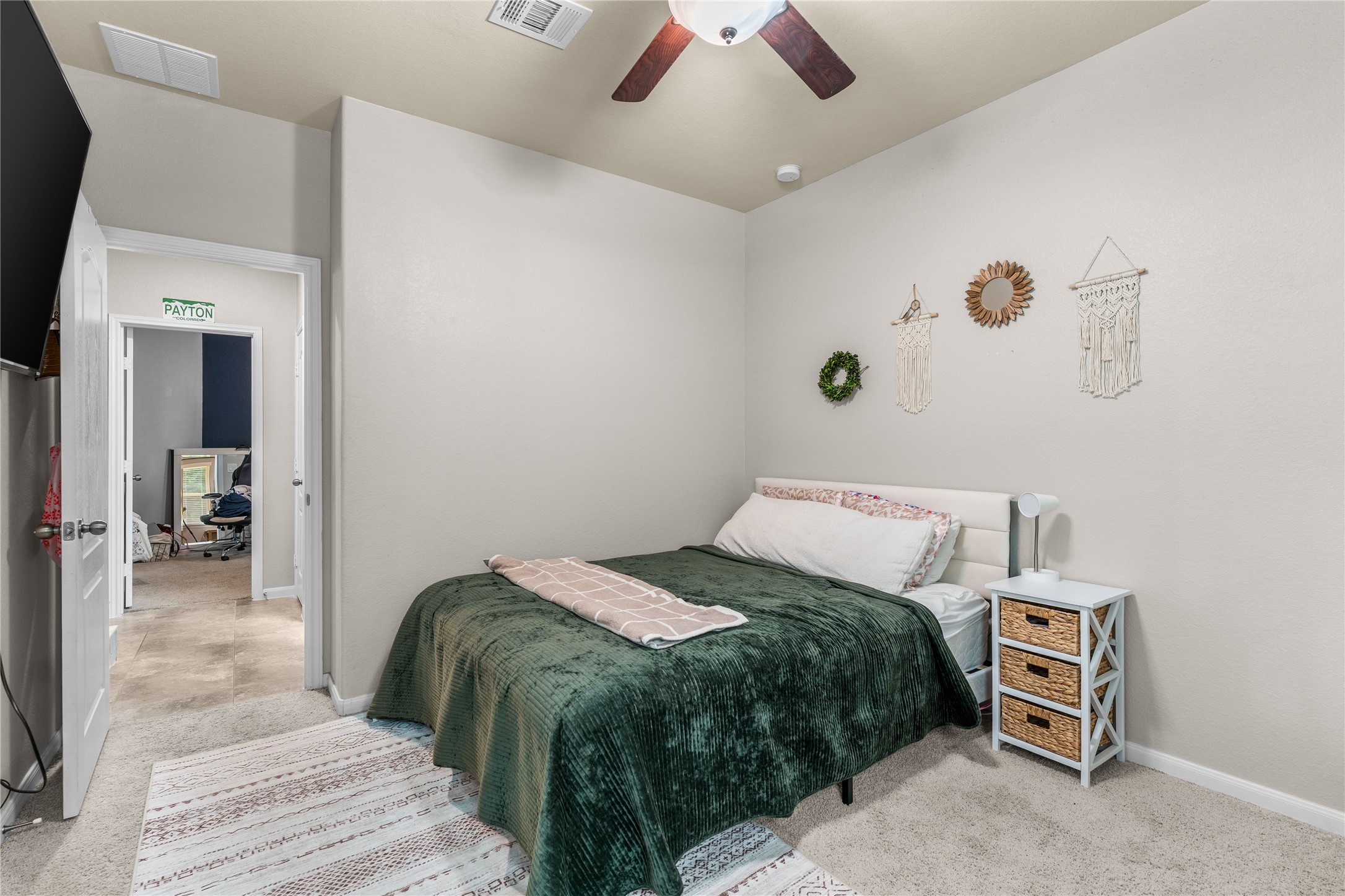 Alternate view of the bedroom.