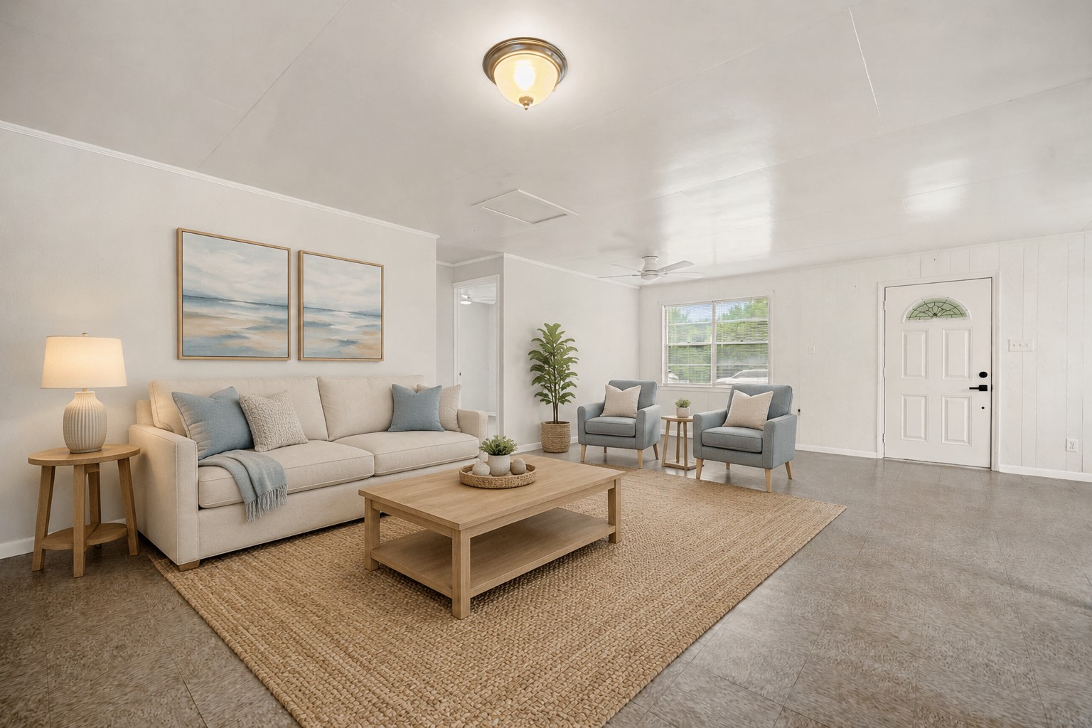 The living room has been virtually staged to showcase it's potential The living room has been virtually staged to showcase it's potential