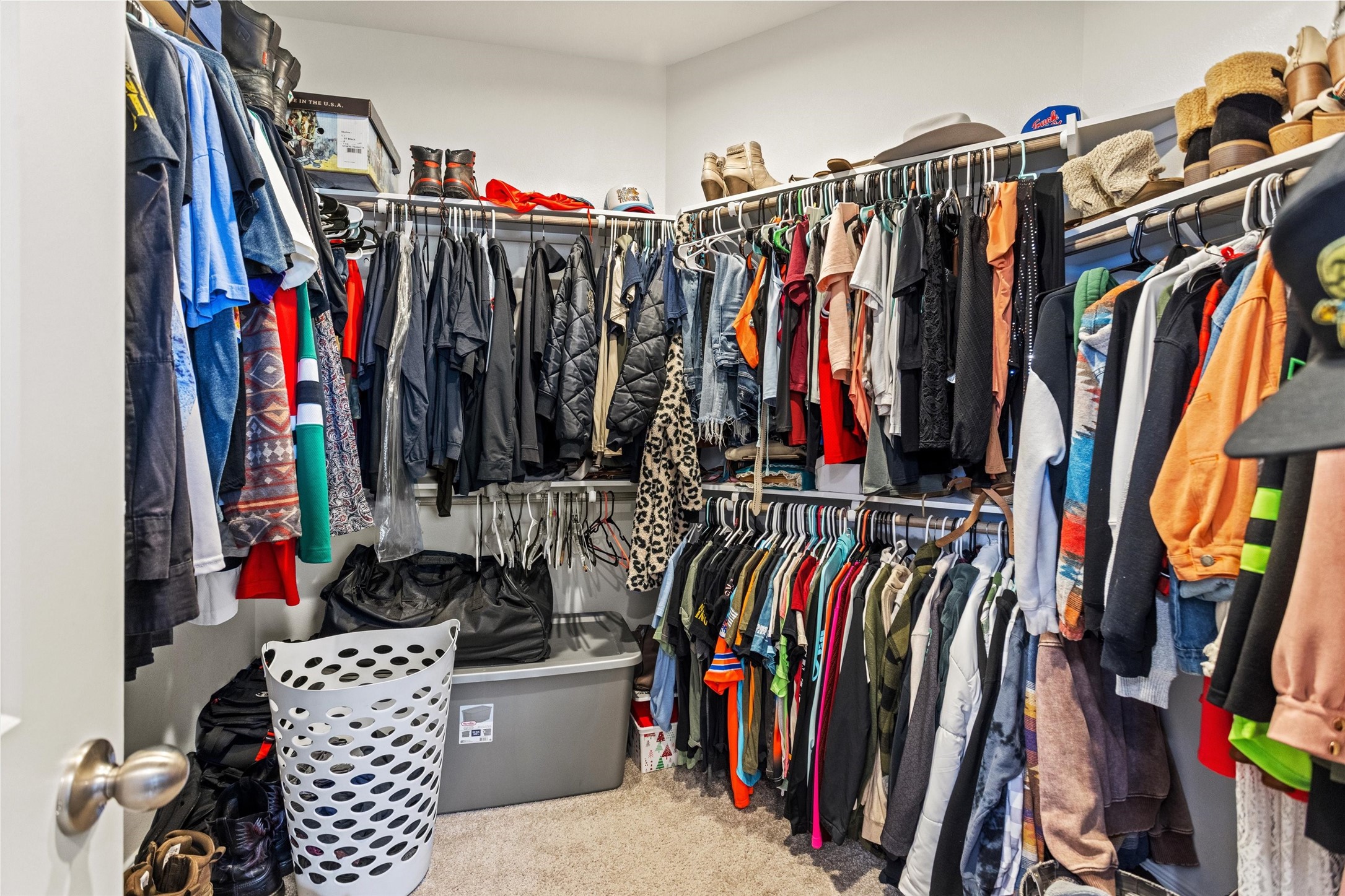 Primary walk-in closet.