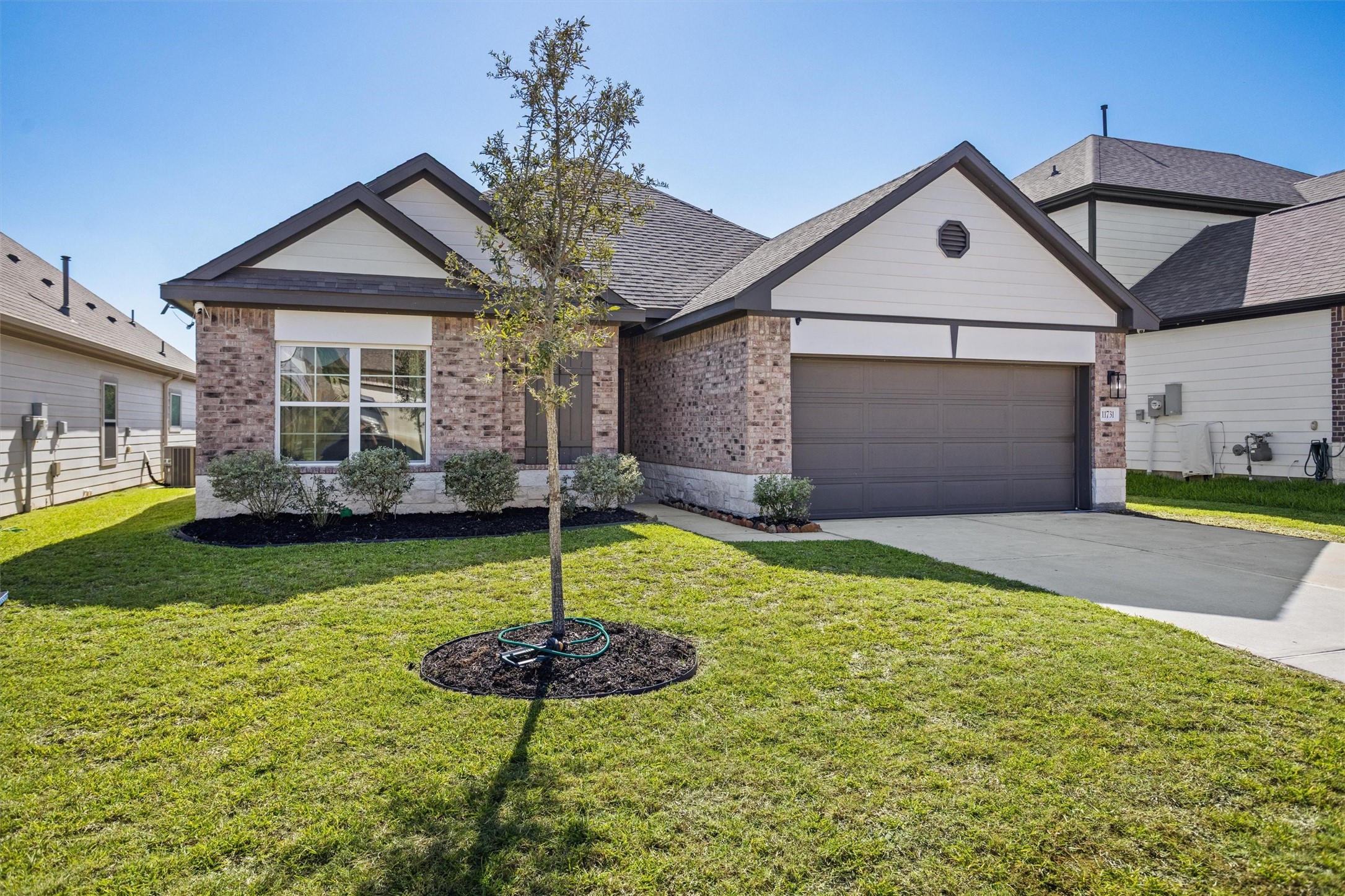 The Texas landscaping is beautiful and makes for a minimal effort yard. The Texas landscaping is beautiful and makes for a minimal effort yard.