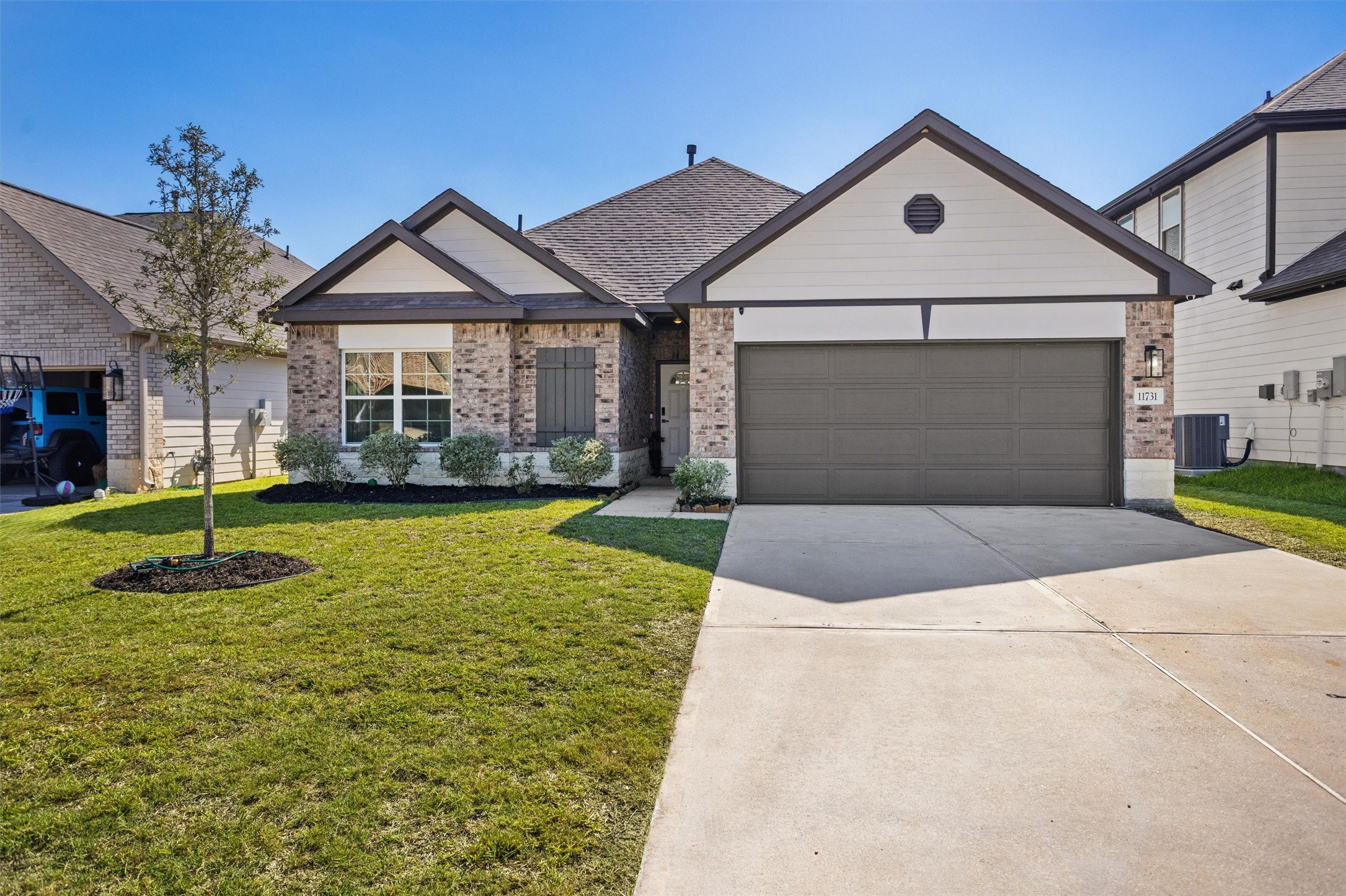 Elevation and brick on this home make it stand out. Elevation and brick on this home make it stand out.