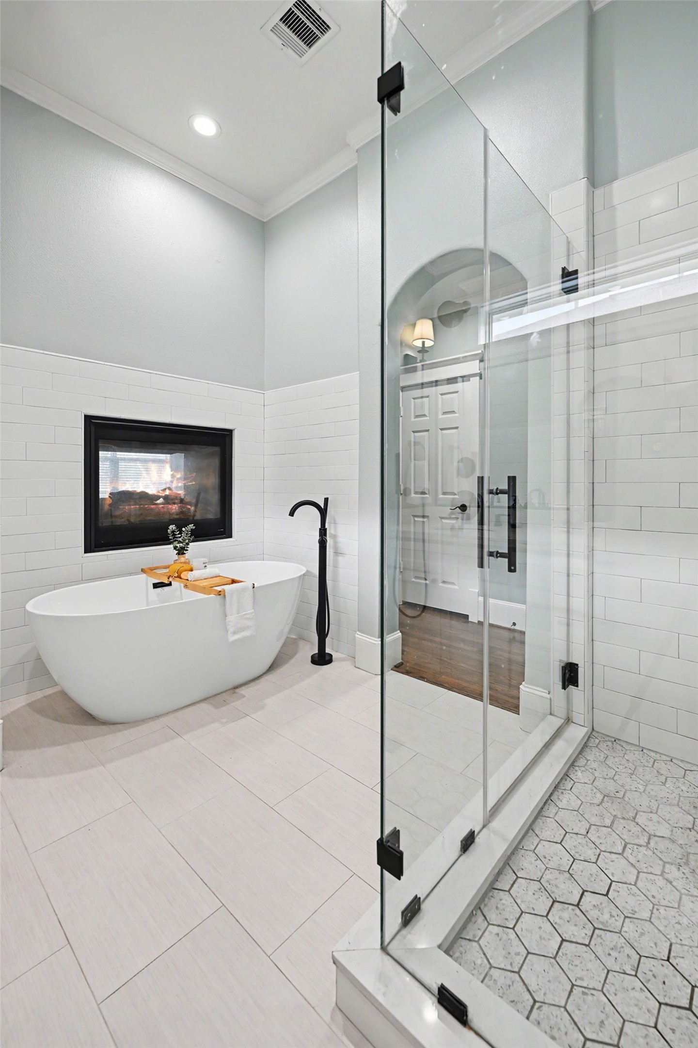 Simply divine! Enjoy a quick shower and lengthy tub visit.