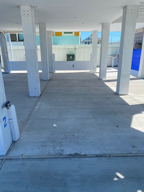 Assigned under the duplex parking for unit 2.