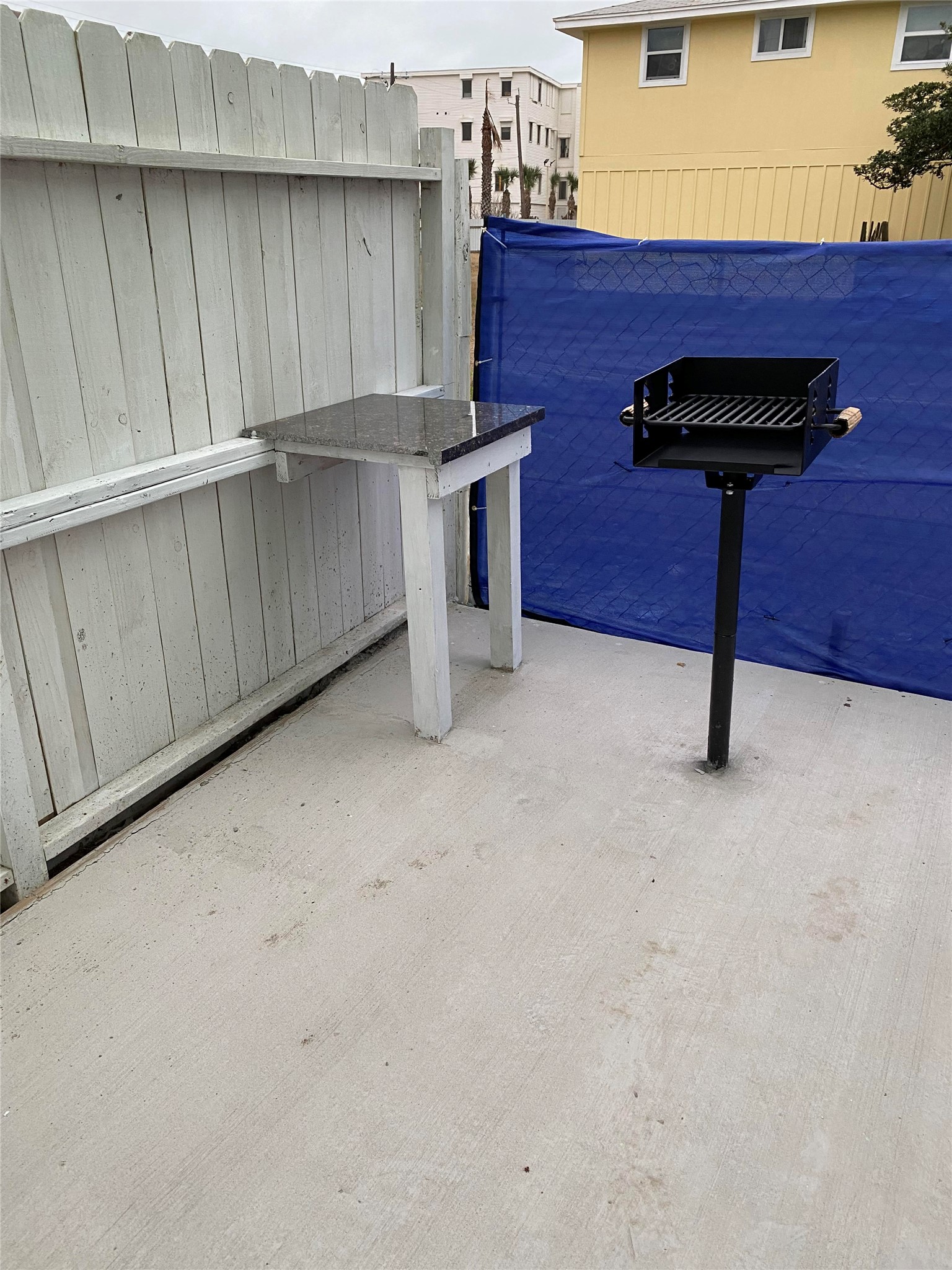 BBQ area for the duplex.