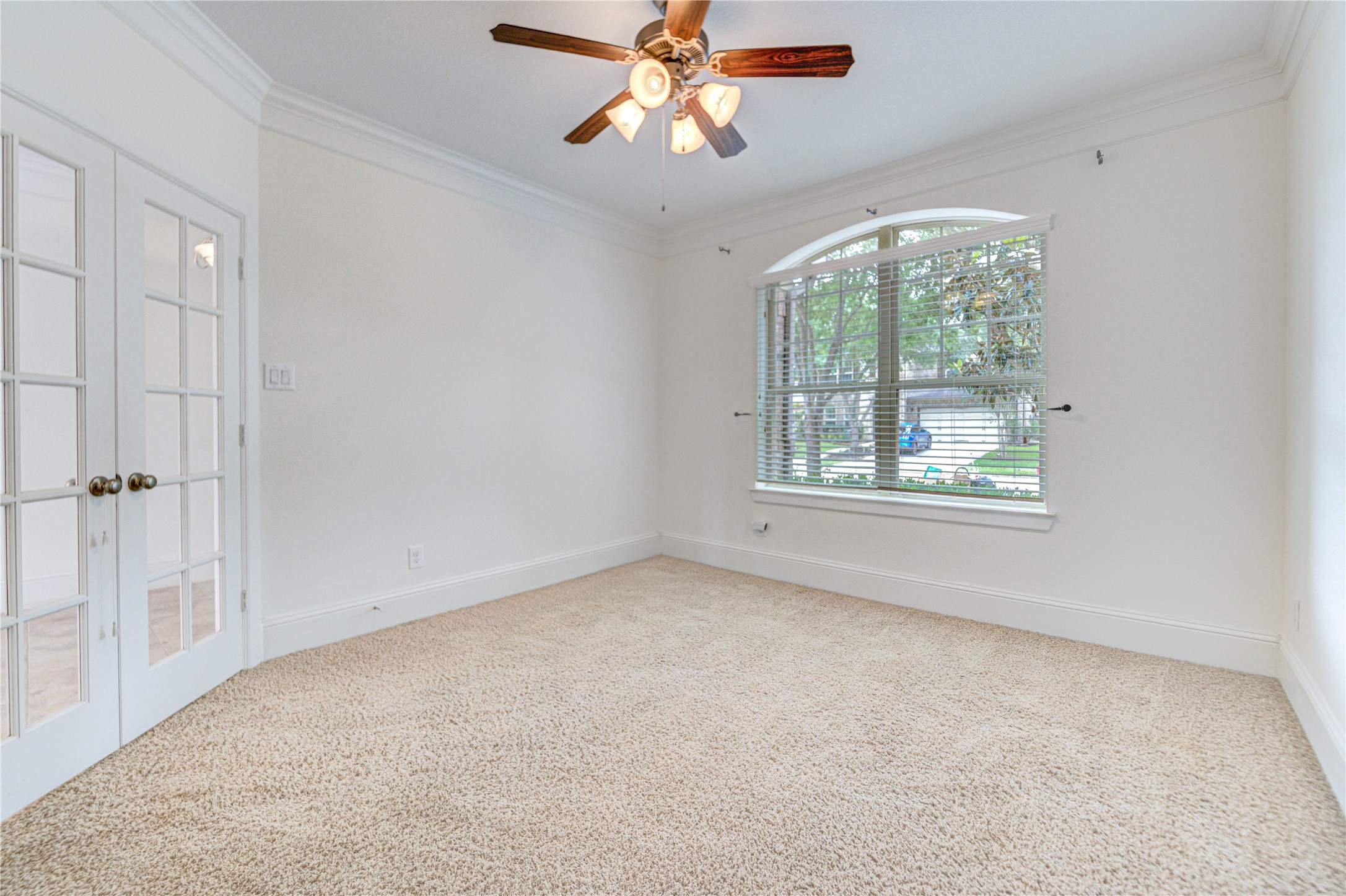 The office space has plenty of natural light.