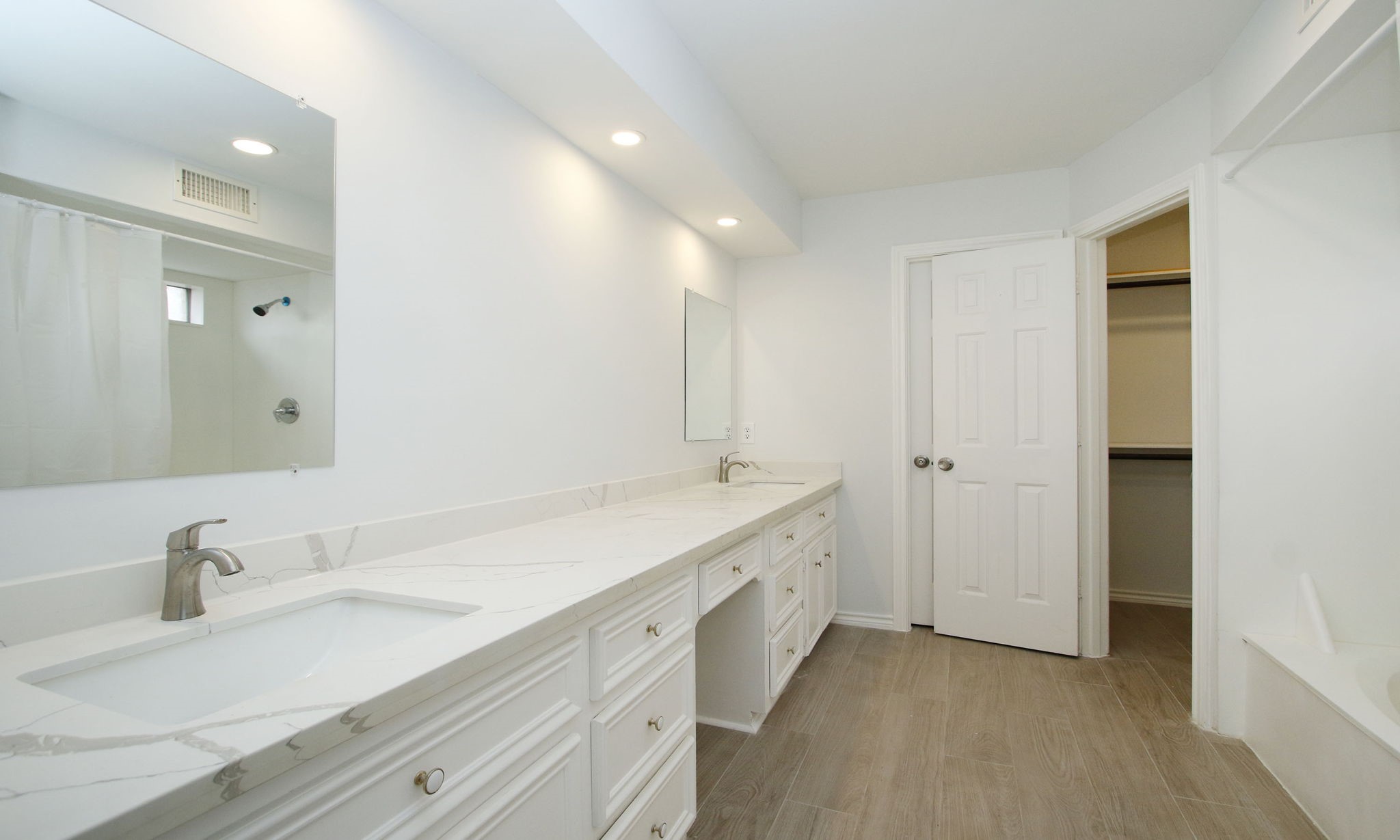 Large primary bathroom