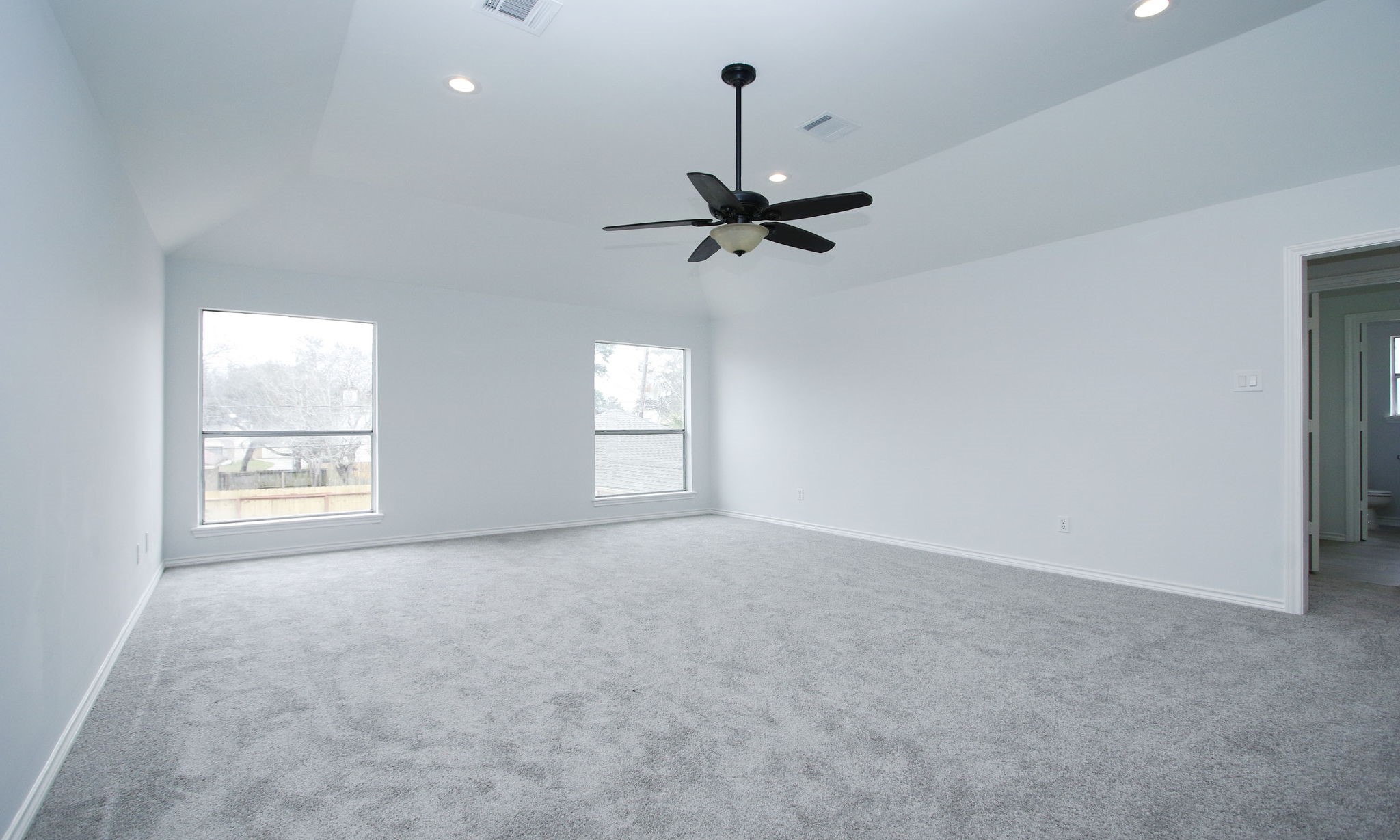 The upstairs game room