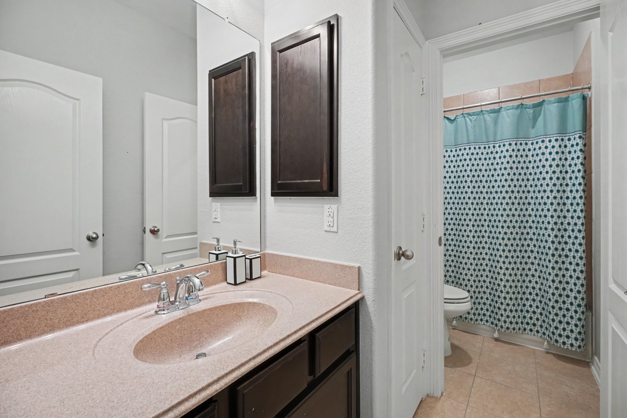 Full bathroom located upstairs.