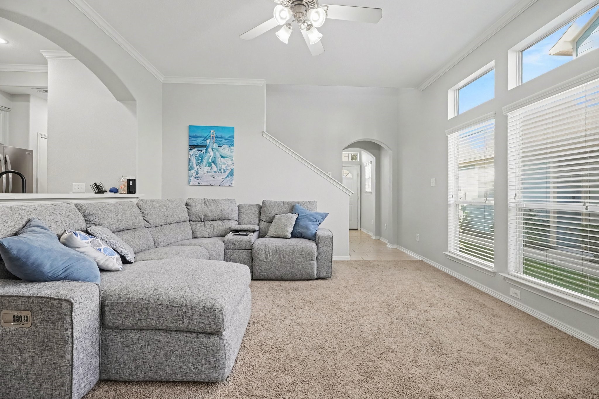 Tons of natural light throughout the entire home.