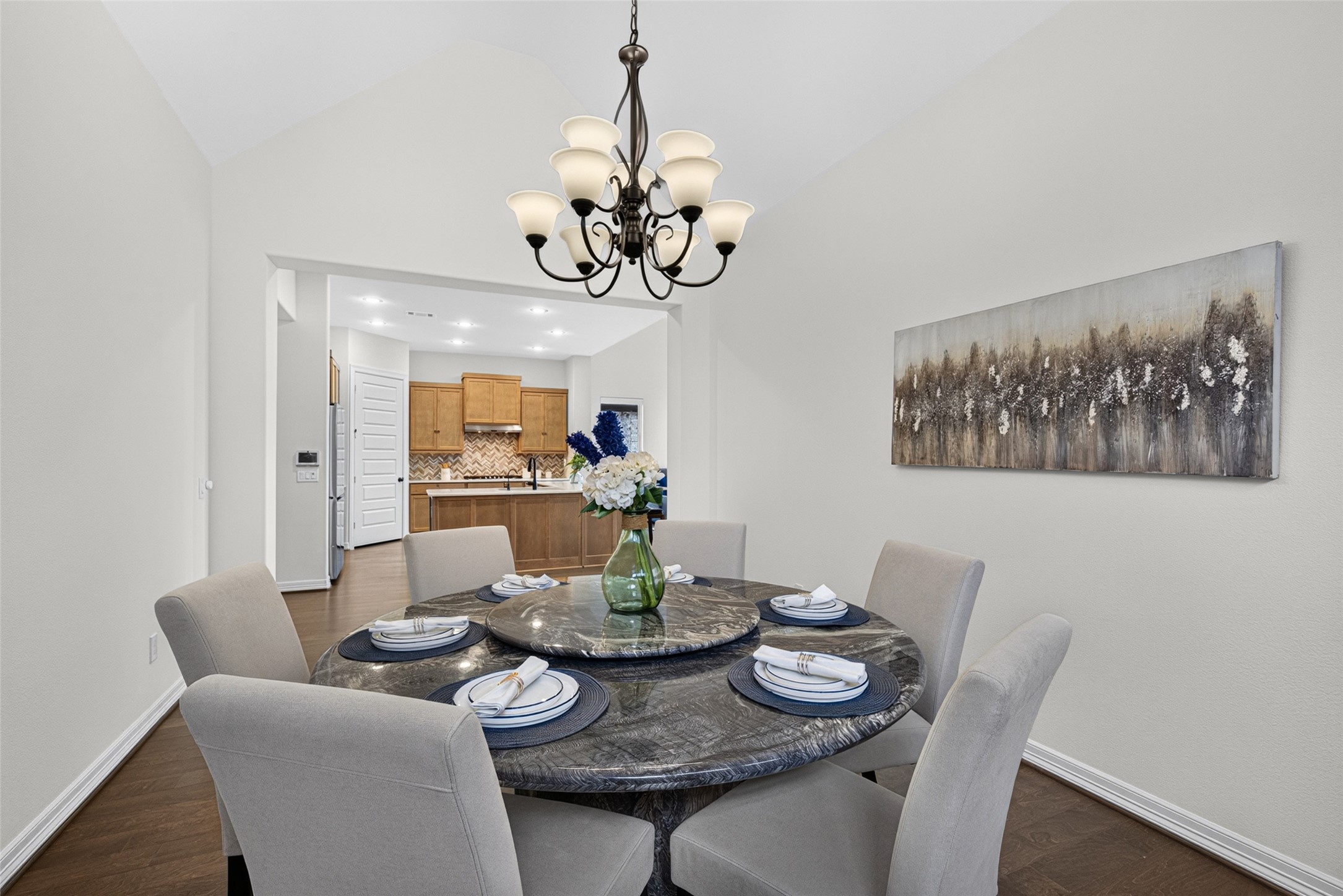 The open floor plan creates an inviting, airy vibe where conversations flow as easily as the food.