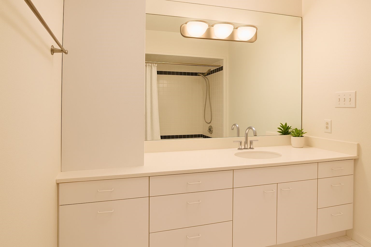 Second bedroom bathroom vanity