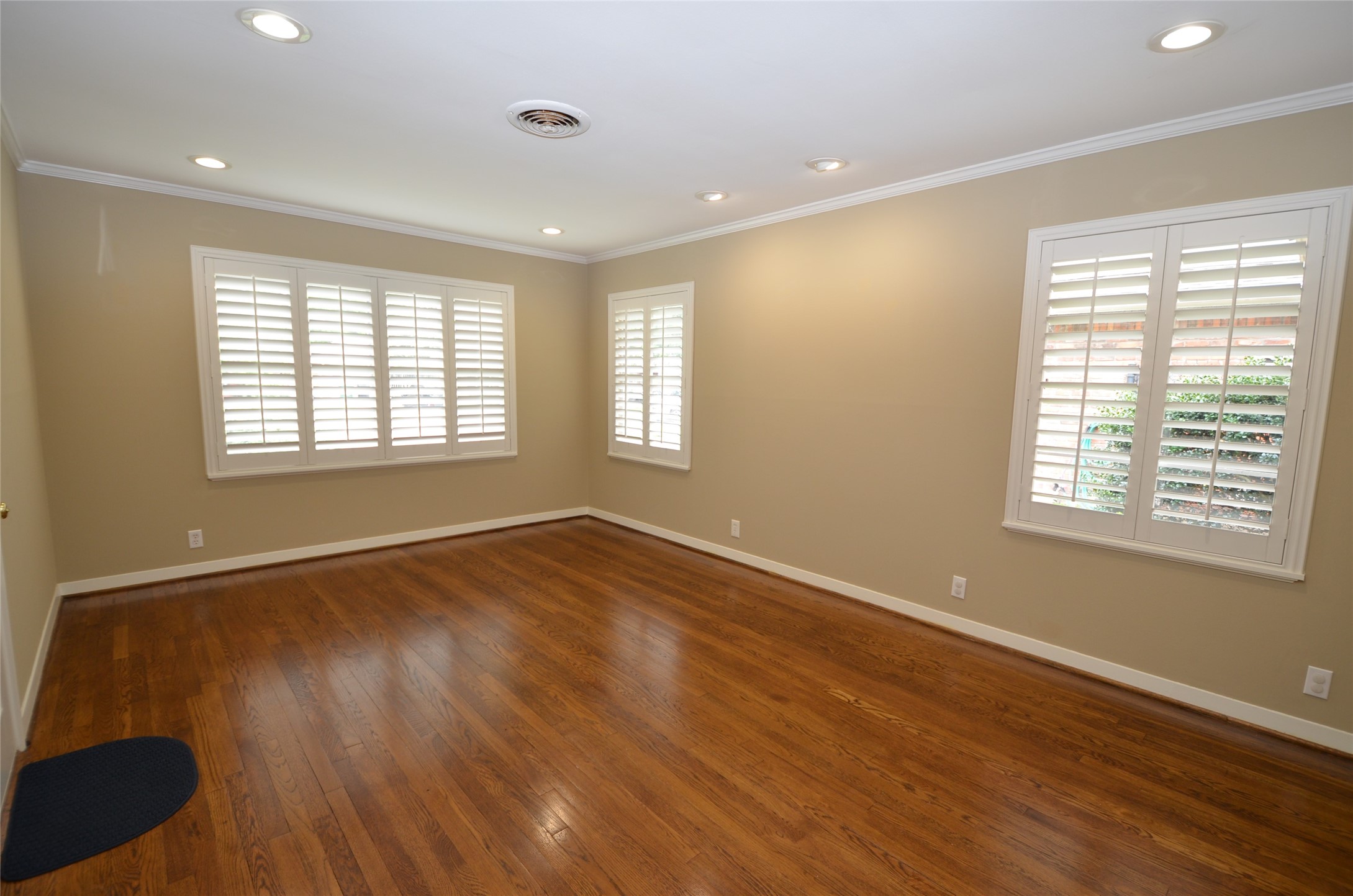 Bright spacious living room with big windows
