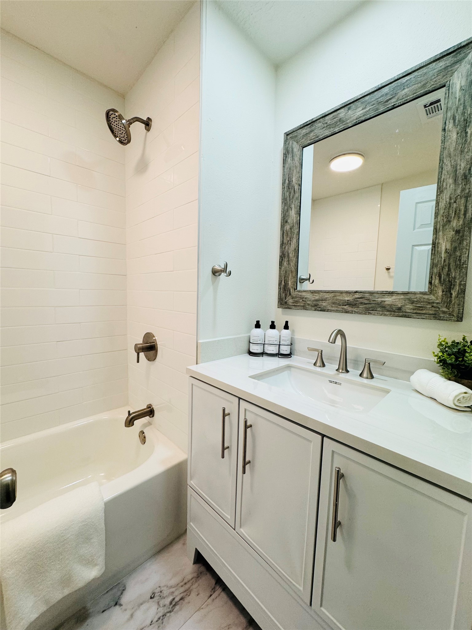 Secondary bathroom with new upgrades