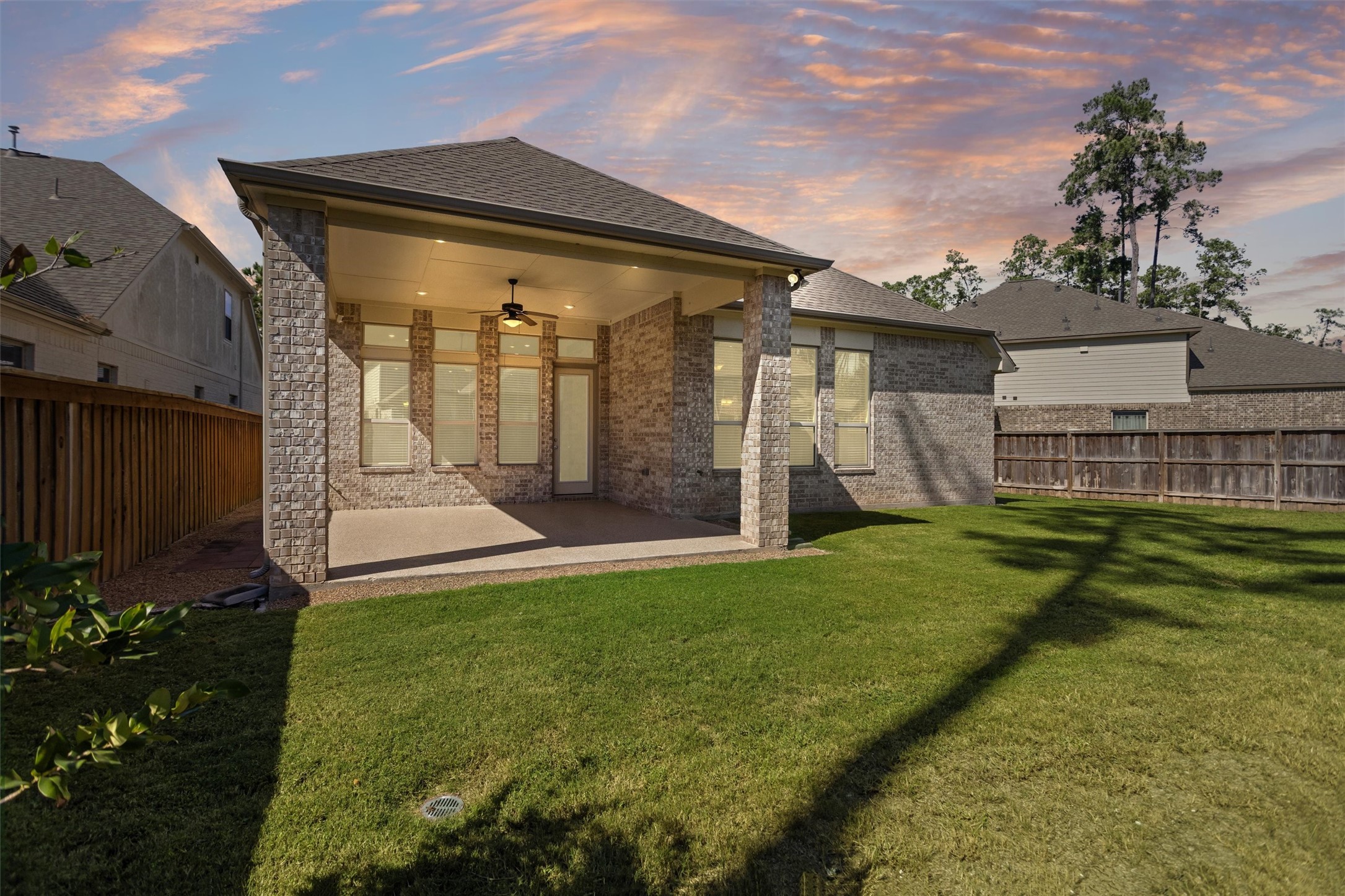 Extended and covered back patio