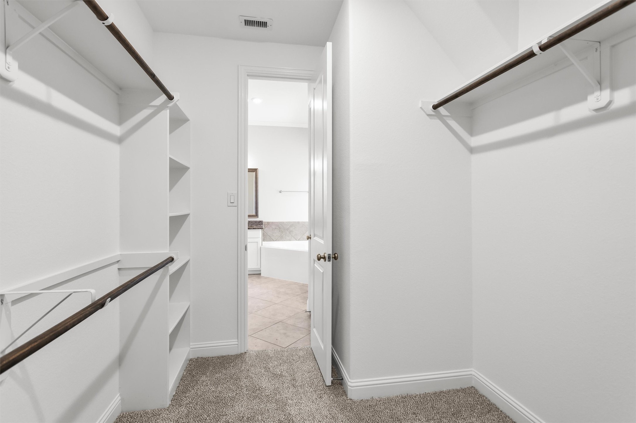Built-ins in the closet