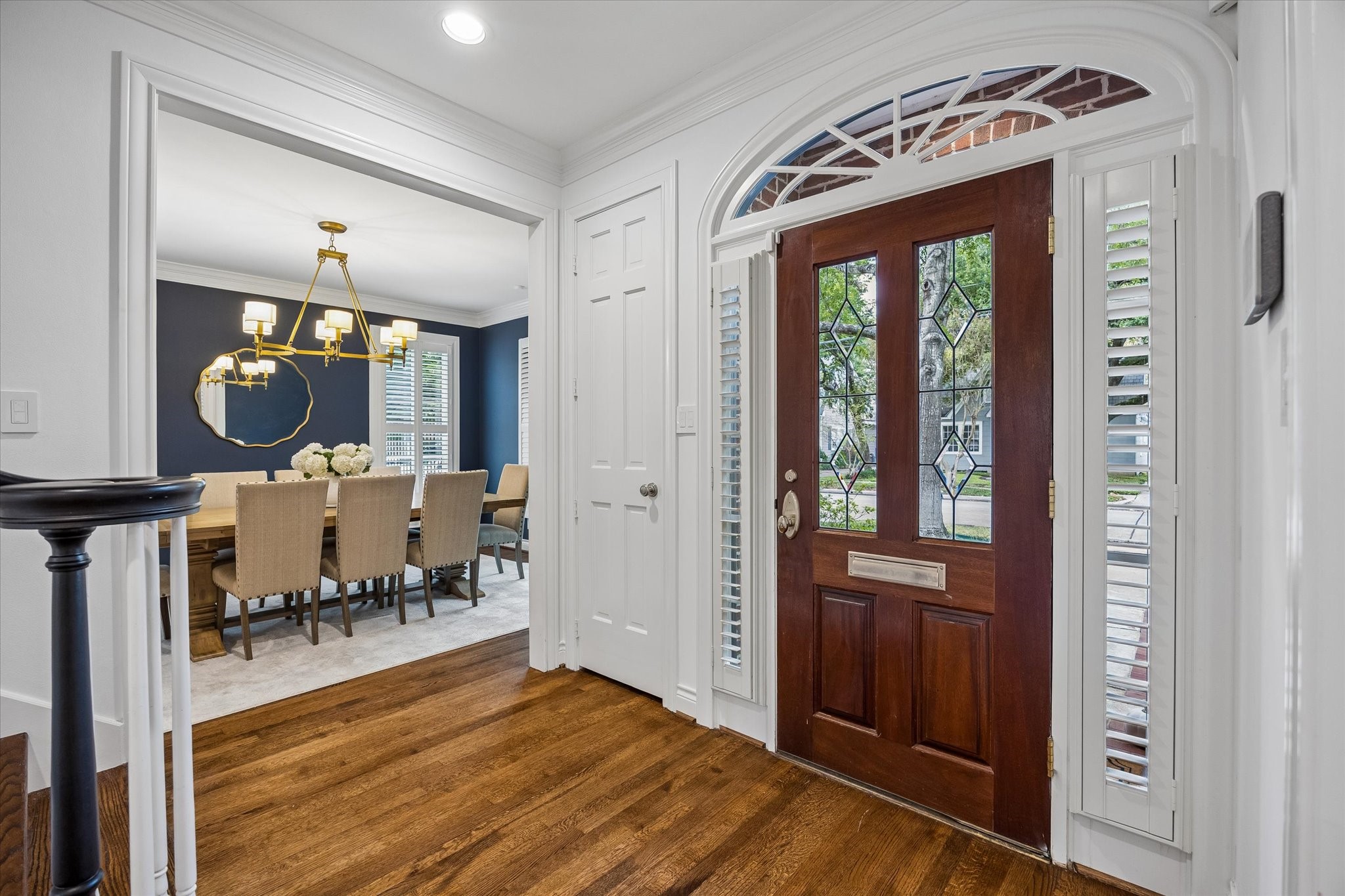 Formals are off the main entry...enjoy a pretty dining room and oversized living room/study.