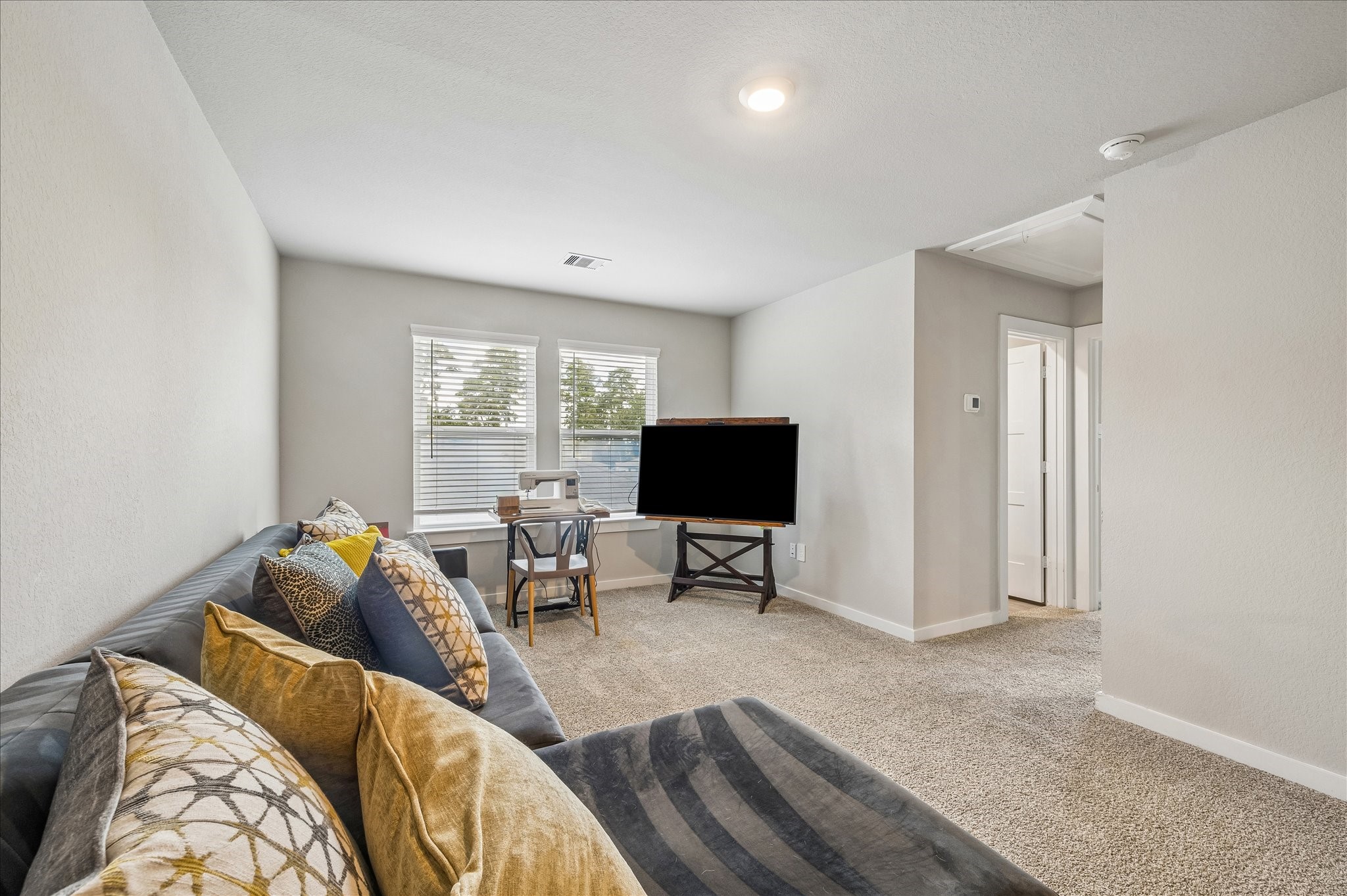 A large game room awaits!