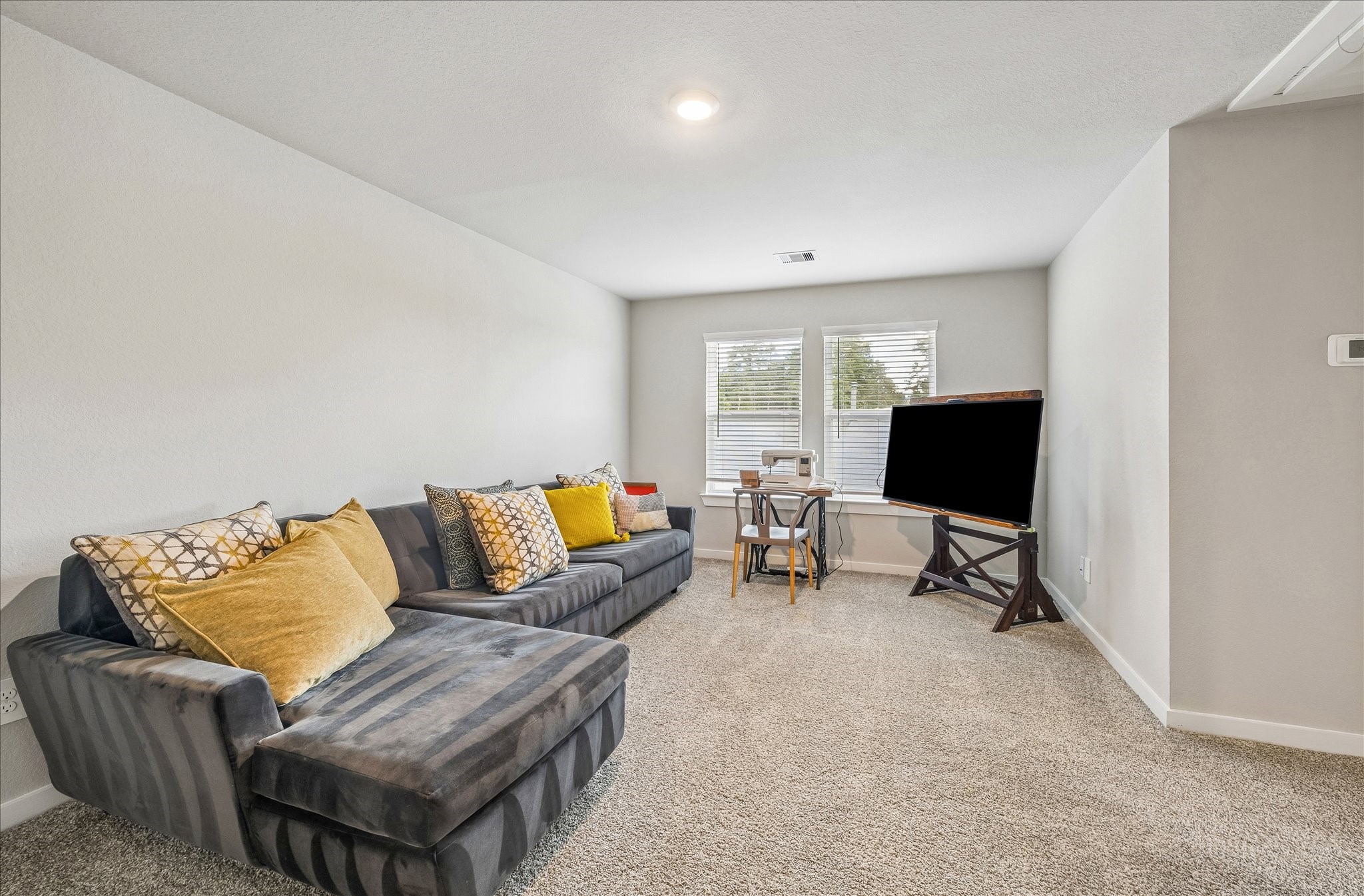 Great place to relax and enjoy a cozy movie night.