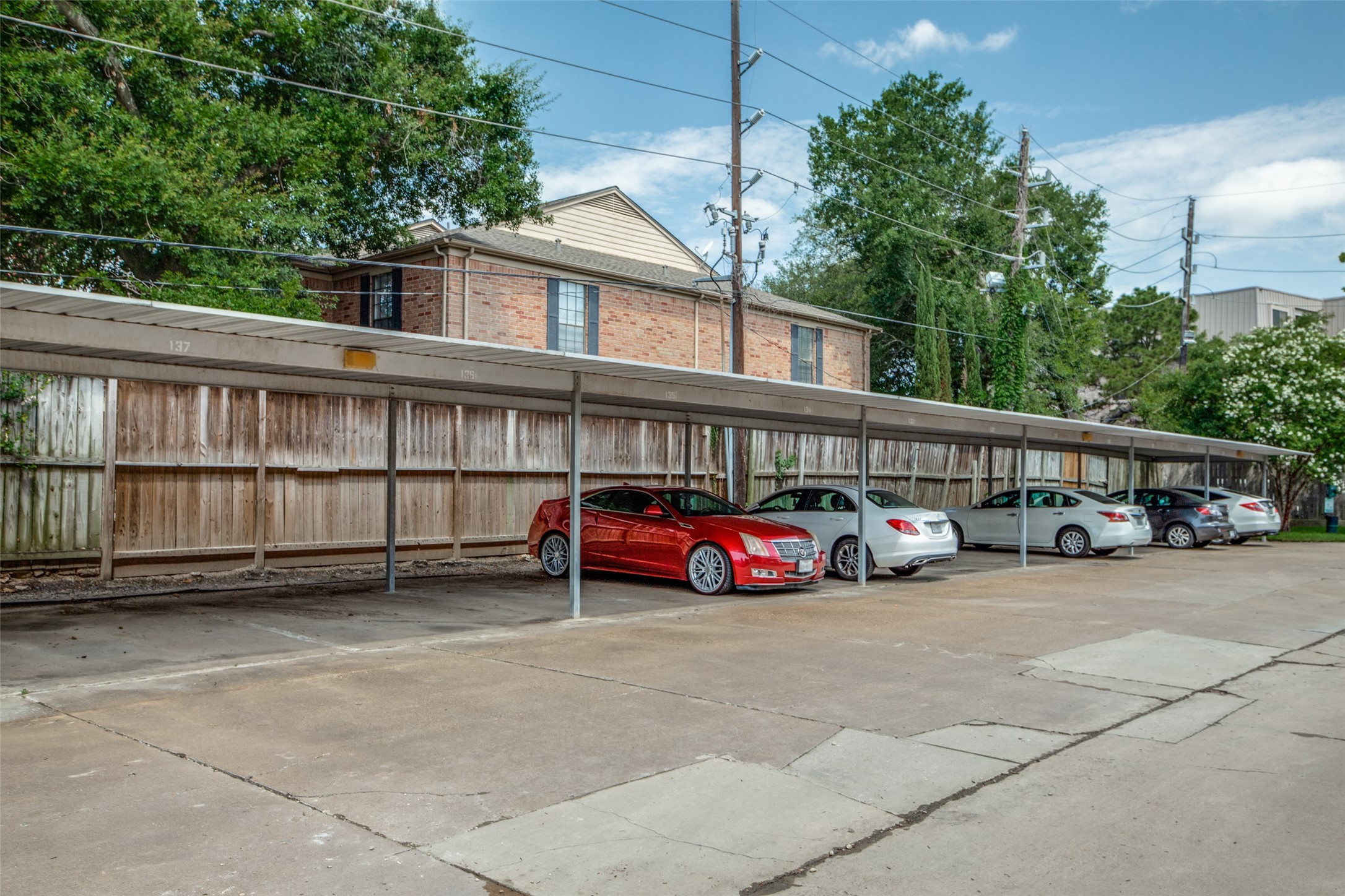 Covered designated parking included