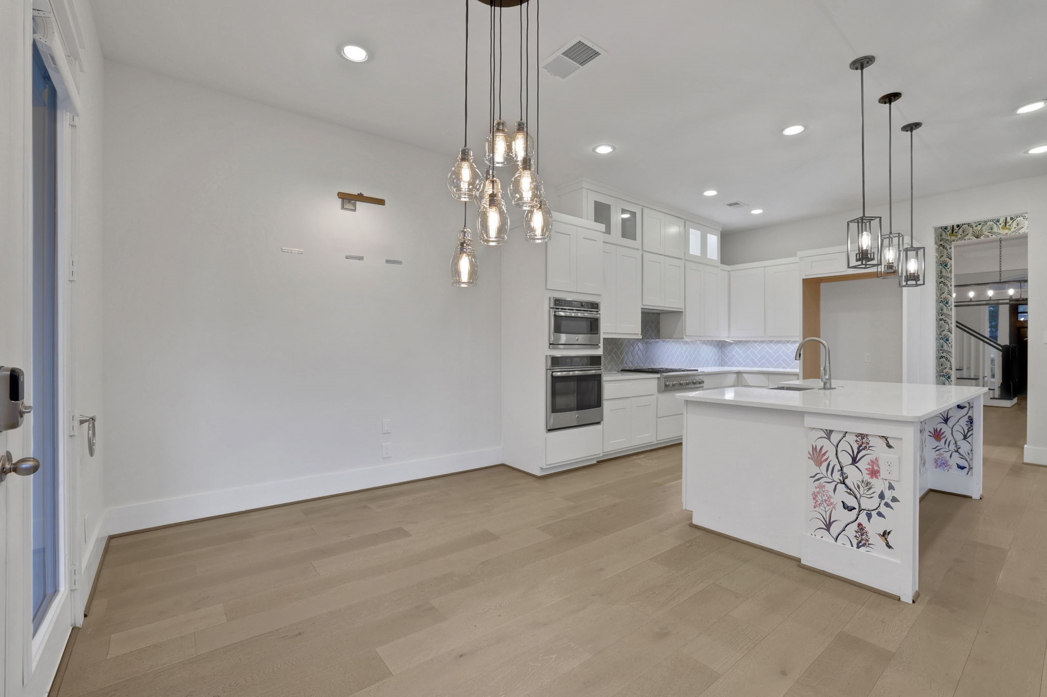 Clear sightlines show the kitchen's connection to the rest of the home.