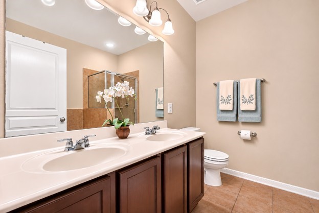 Large primary bedroom, 1st floor with separate shower and soaking tub