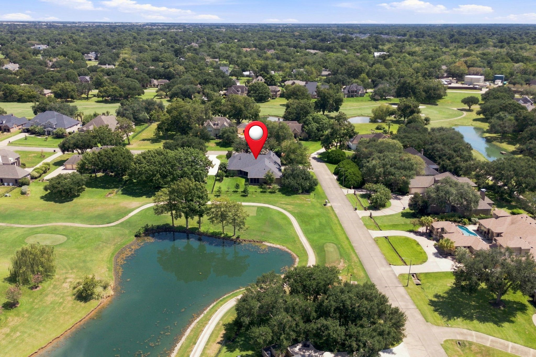 This view looks toward the backside of the property.