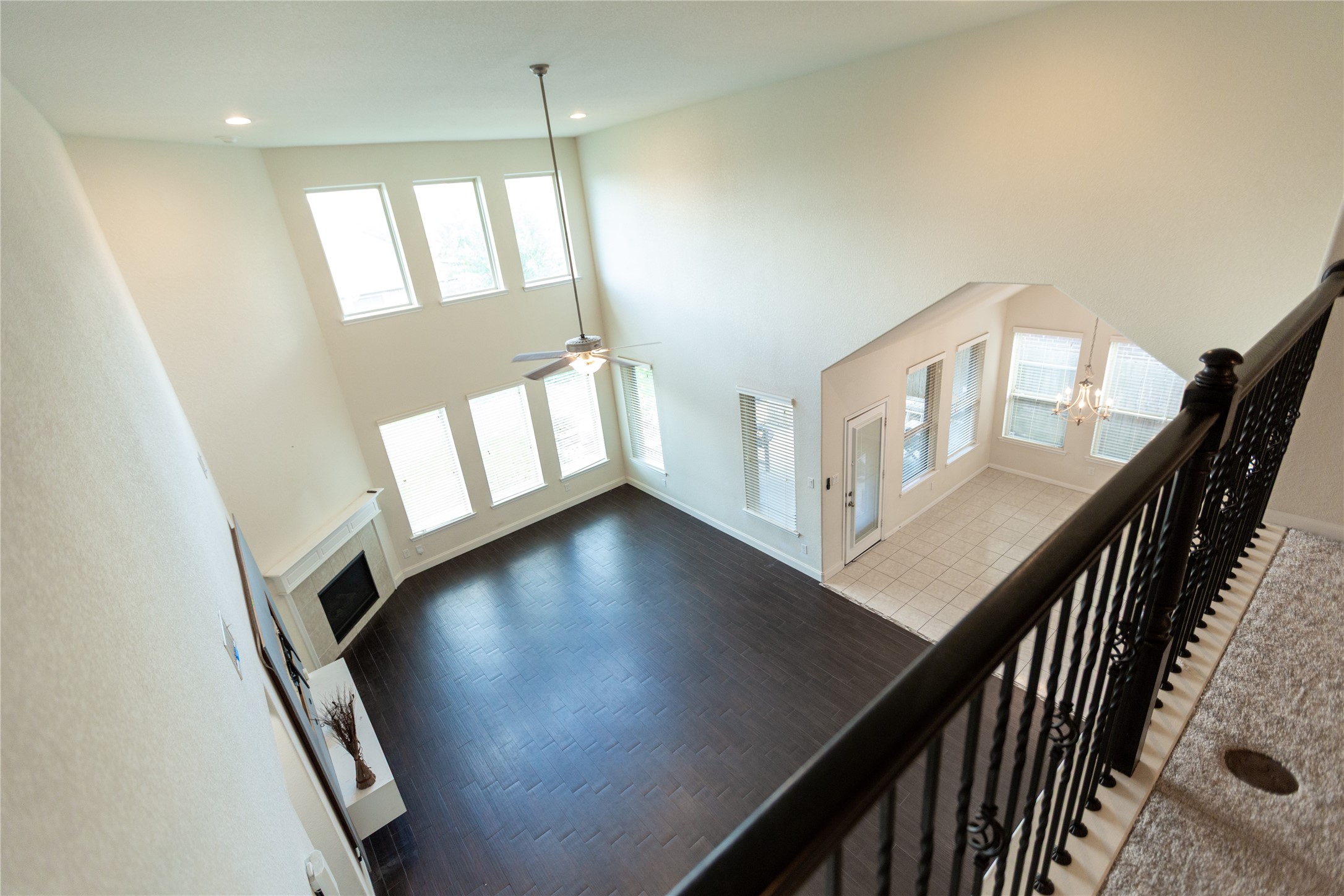 Second floor overlooking main living room area