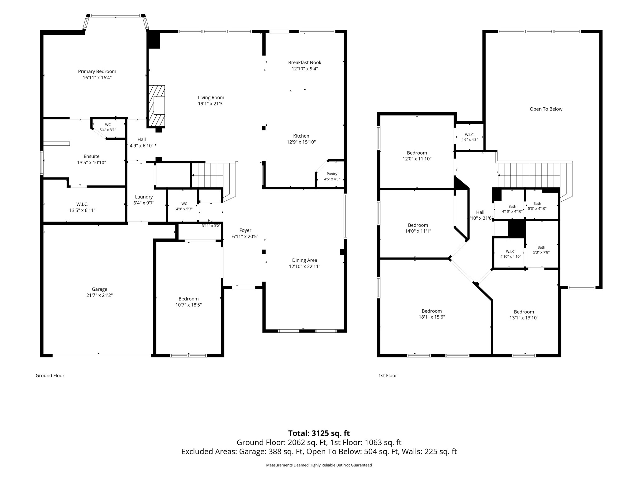 Floor Plan - 1st and 2nd floors
