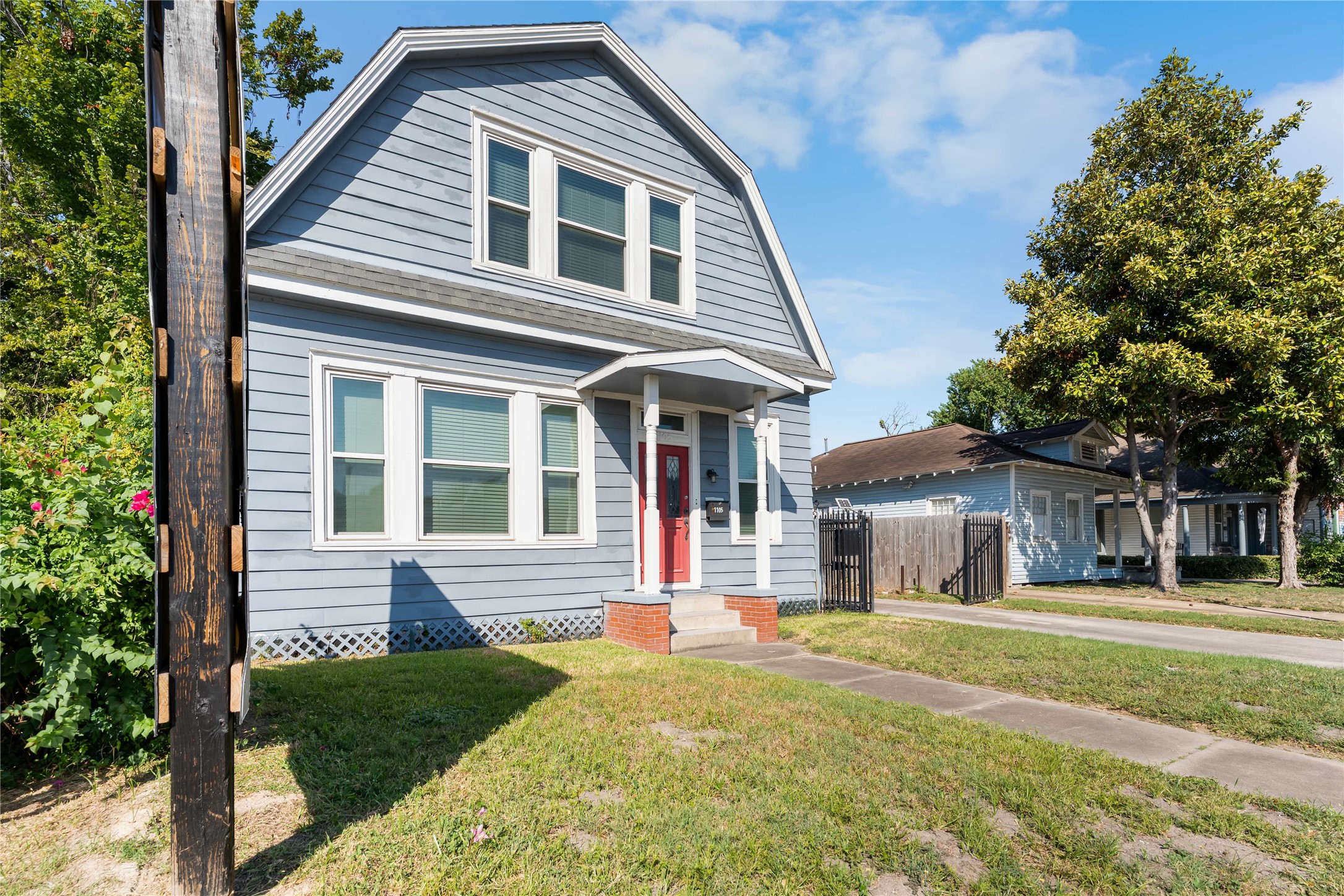 A welcoming exterior with timeless architectural character