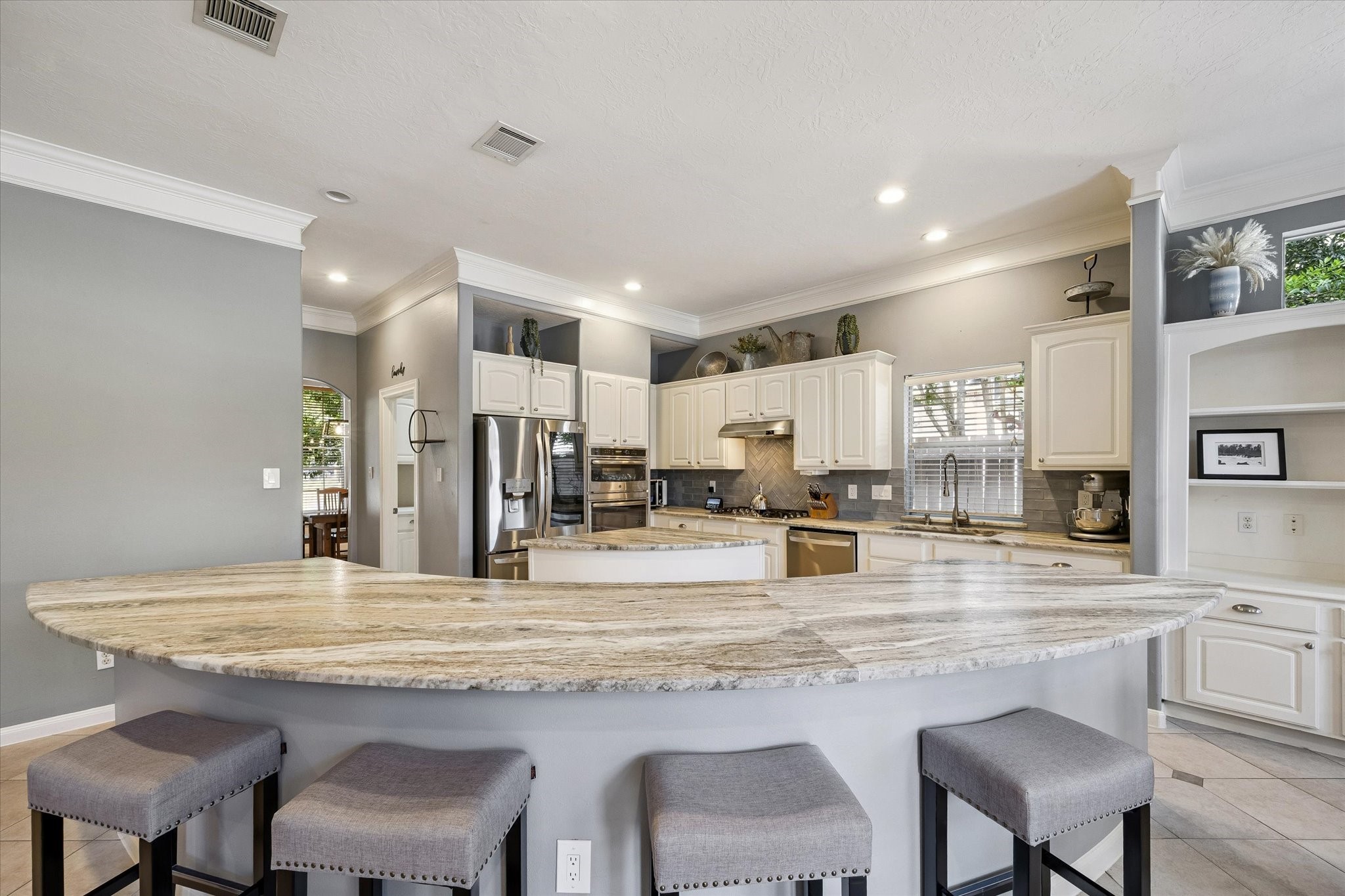 Abundant storage and seating